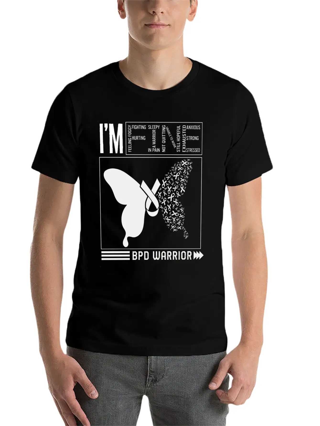 Borderline Personality Disorder Shirt, BDP I'm Stylish Everyday T-Shirt – Unisex Basic Cotton Tee