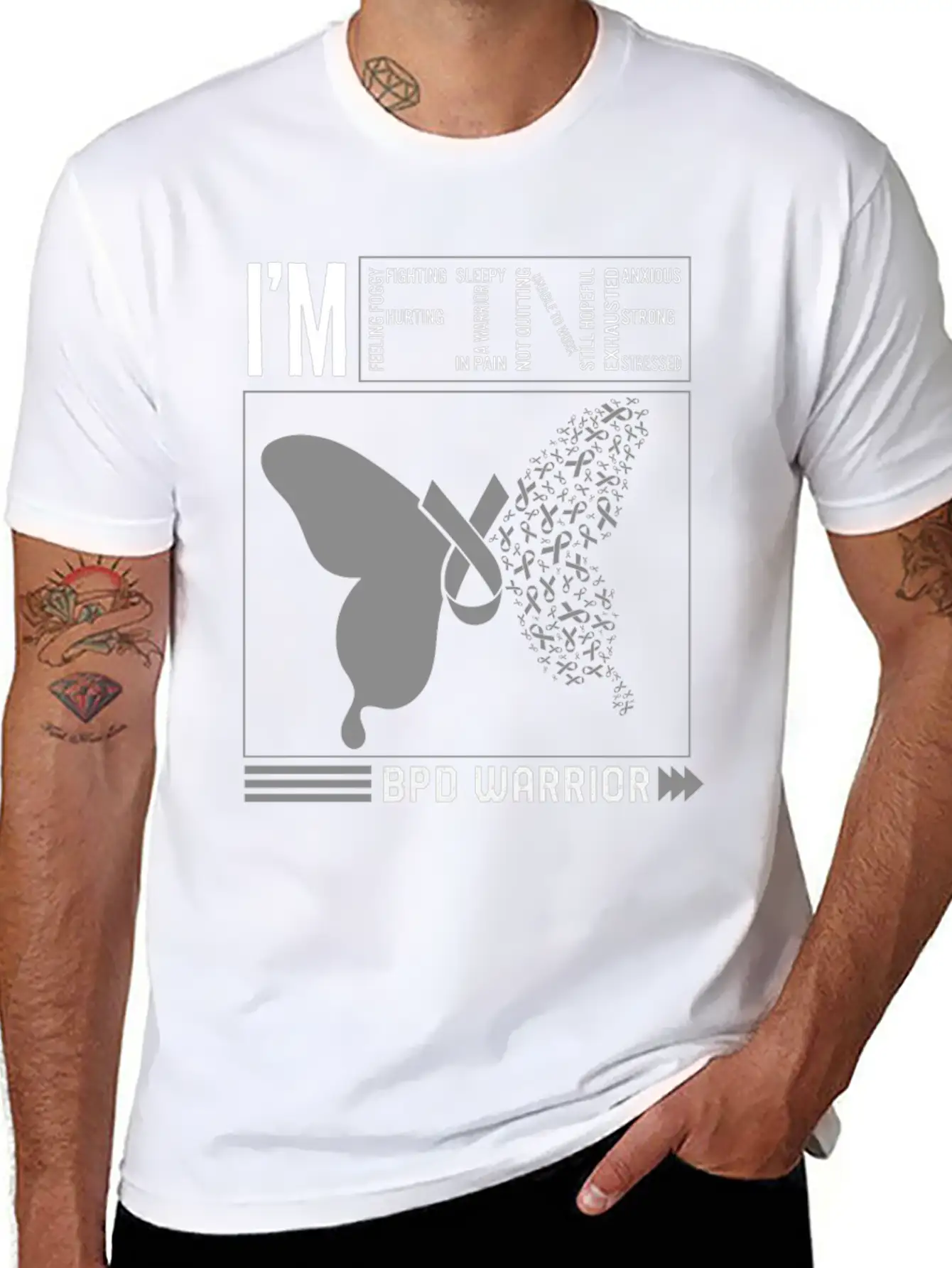 Borderline Personality Disorder Shirt, BDP I'm Stylish Everyday T-Shirt – Unisex Basic Cotton Tee