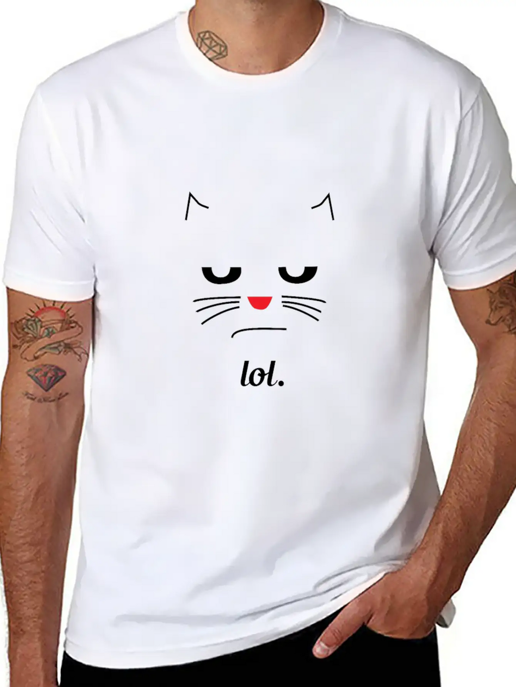 BoredCat Lol. - Funny Cat T-Shirt Unisex Casual T-Shirt – Clean Design For Daily Comfort