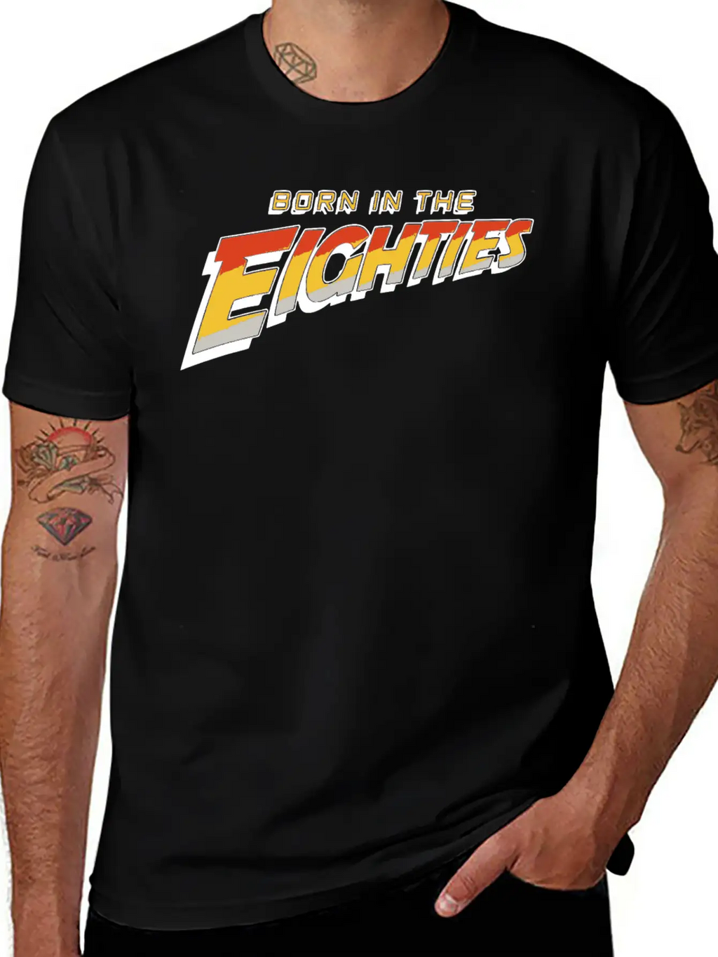 Born In The Eighties 80s Summer Cool Disco Present Classic Cotton Tee – Unisex Comfort For Any Season
