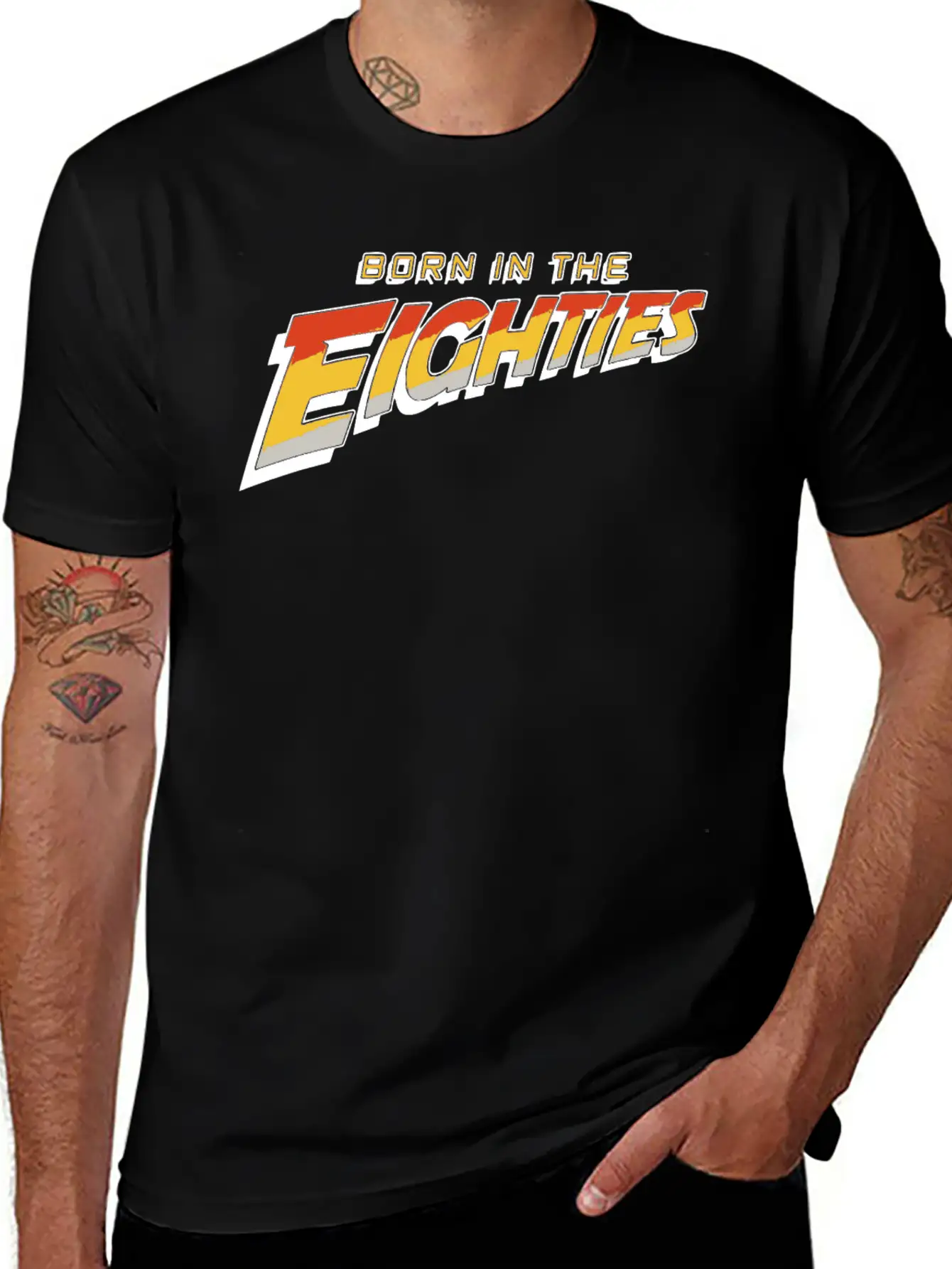 Born In The Eighties 80s Summer Cool Disco Present Classic Cotton Tee – Unisex Comfort For Any Season