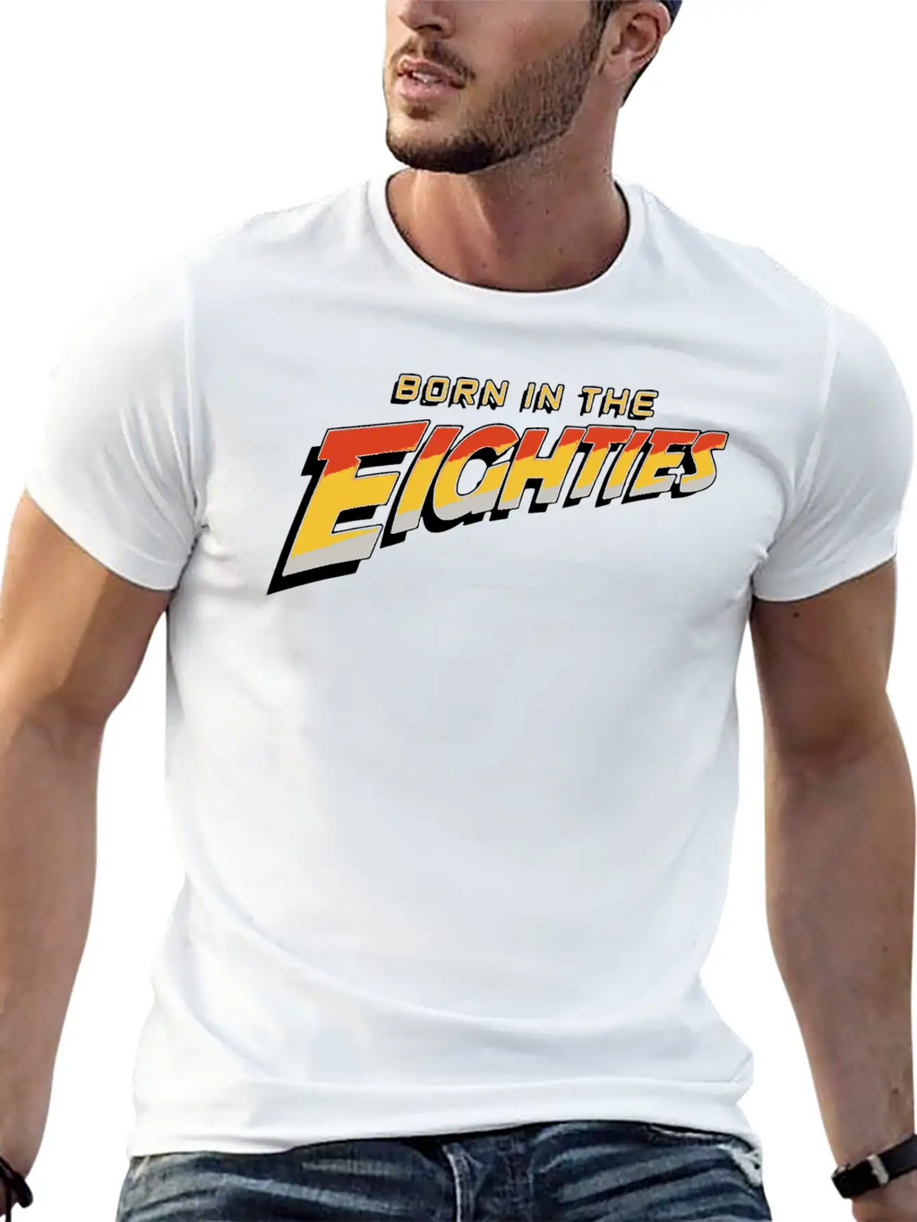 Born In The Eighties 80s Summer Cool Disco Present Classic Cotton Tee – Unisex Comfort For Any Season