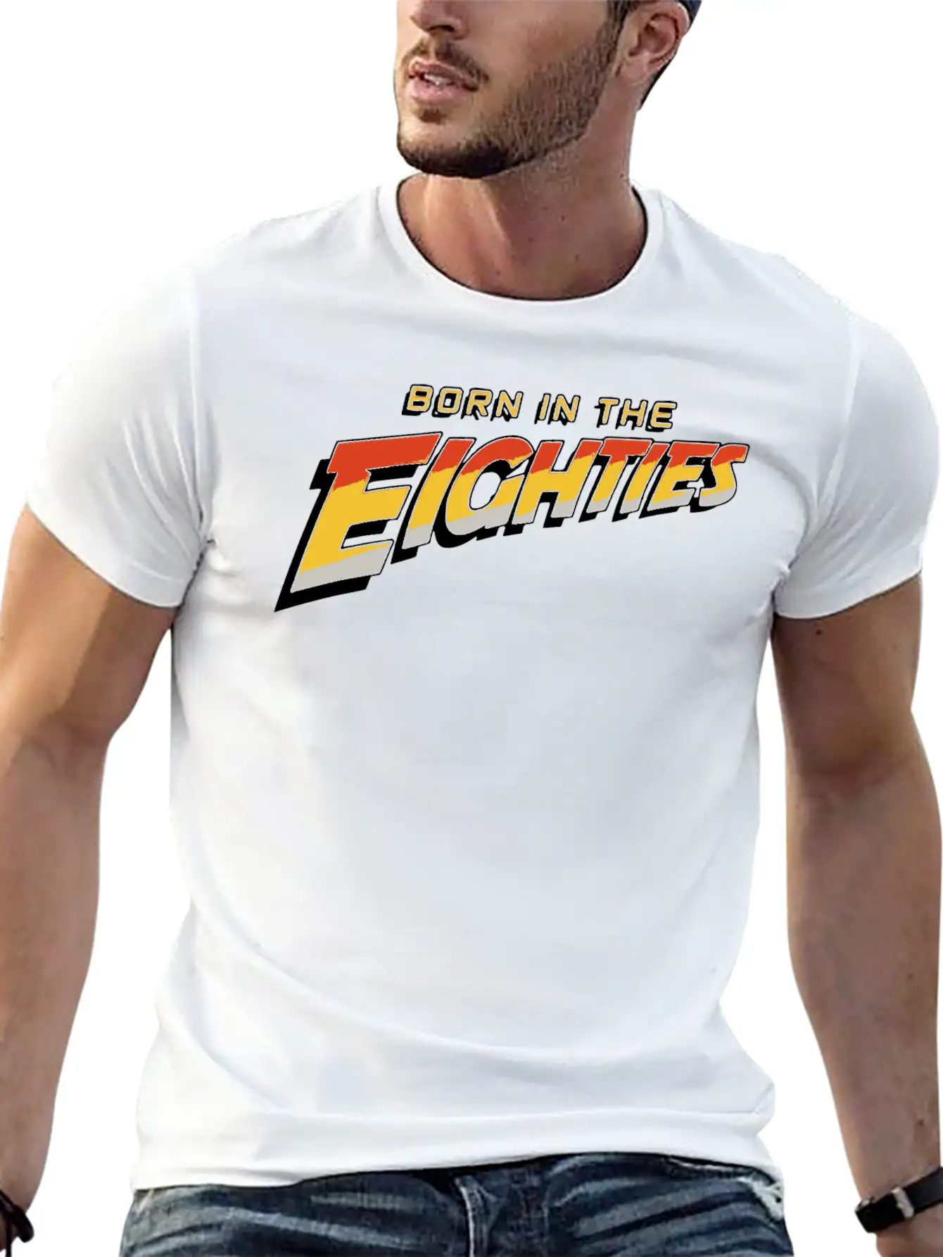 Born In The Eighties 80s Summer Cool Disco Present Classic Cotton Tee – Unisex Comfort For Any Season
