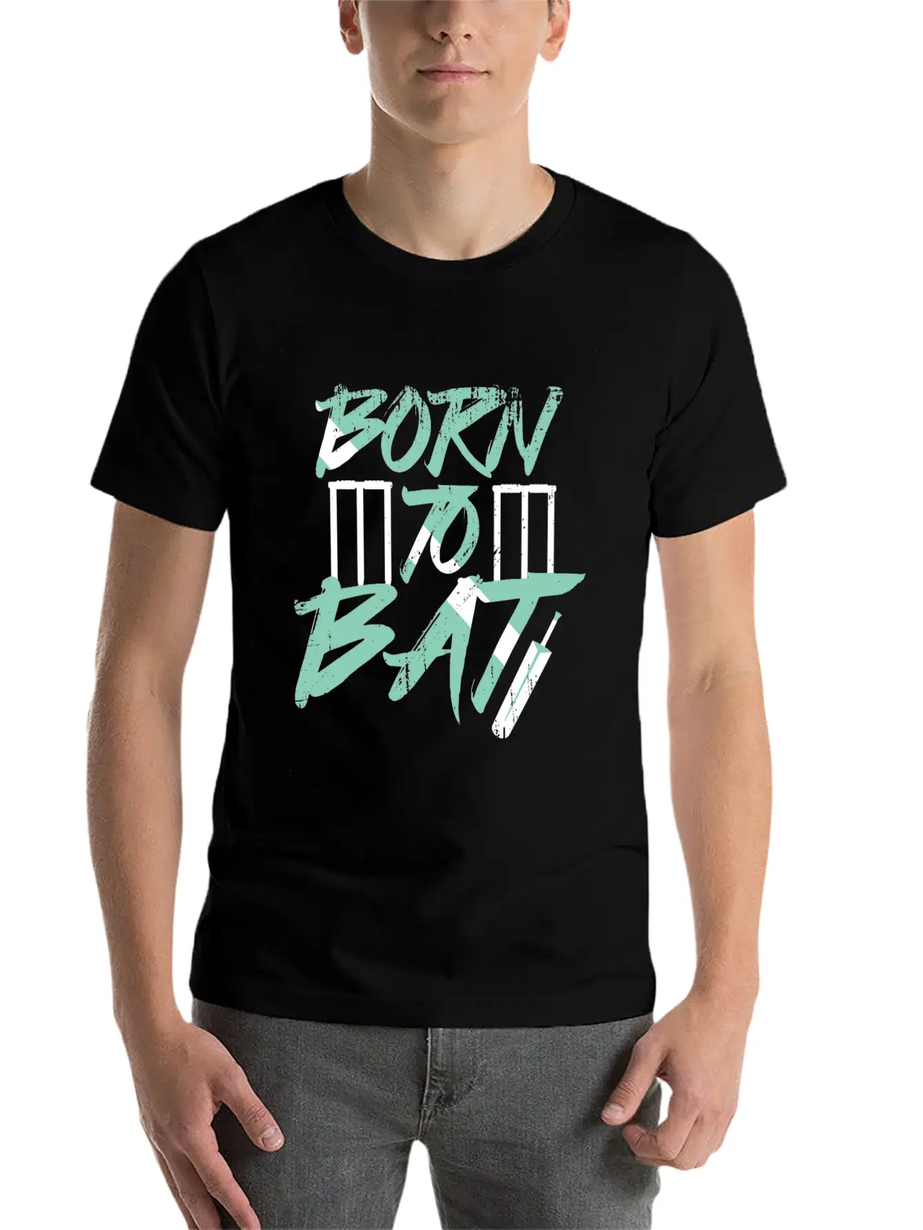 Born To Bat Timeless Short Sleeve Tee – Comfy And Minimalist Design