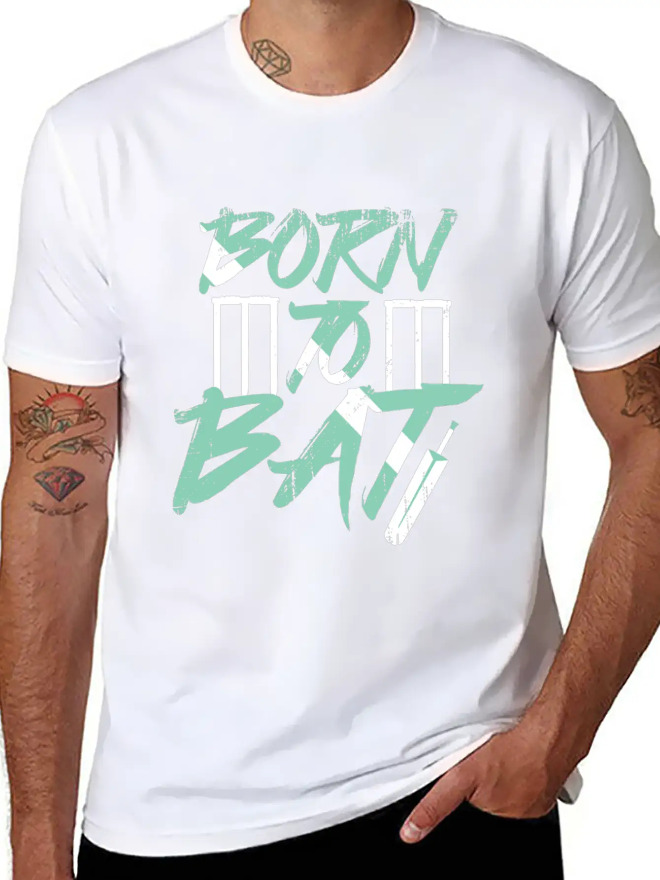Born To Bat Timeless Short Sleeve Tee – Comfy And Minimalist Design