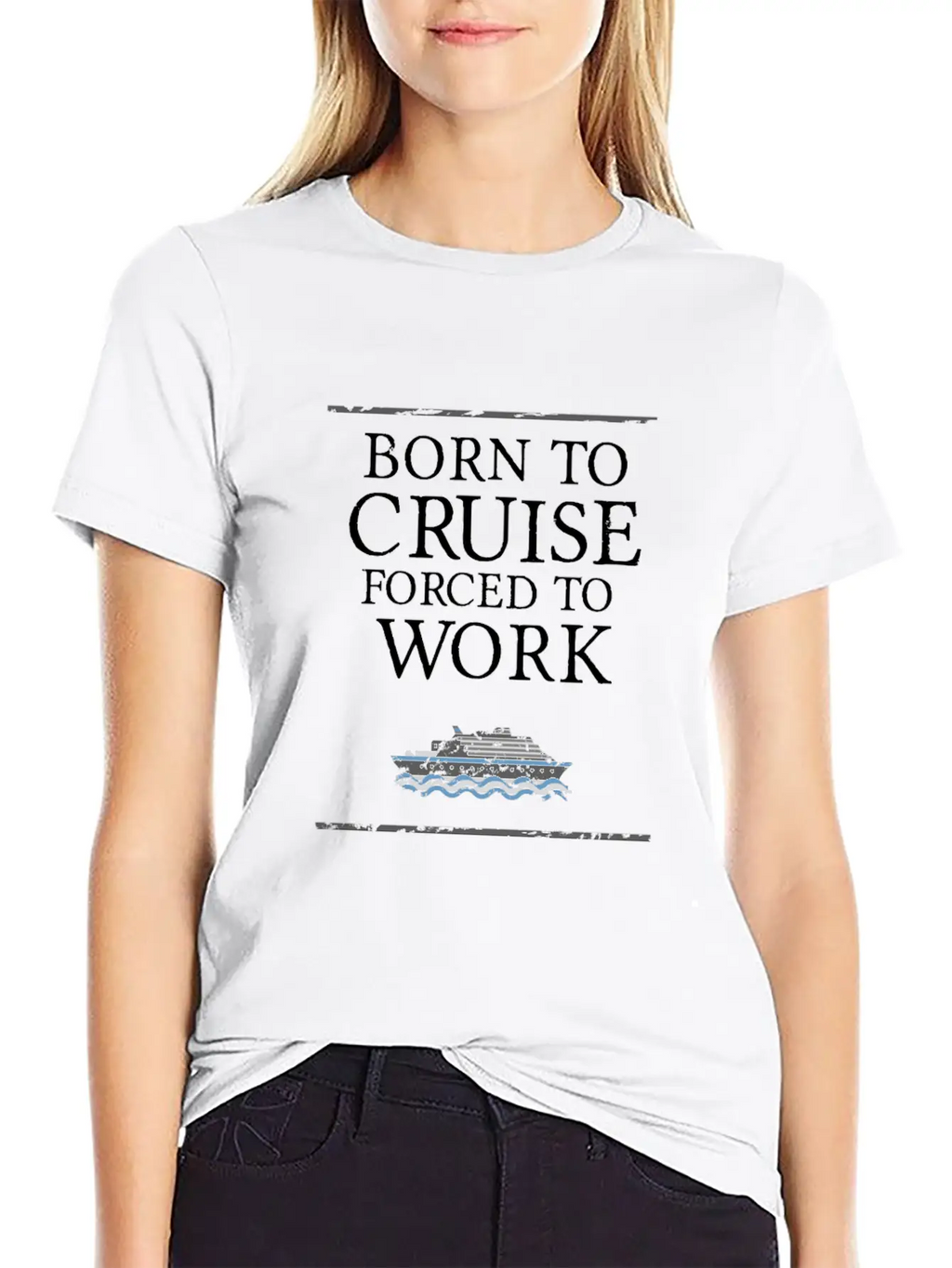 Born To Cruise - Ship Vacation Accessories Gift Sh Classic Cotton Tee – Unisex Comfort For Any Season