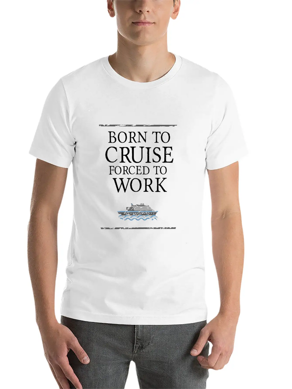 Born To Cruise - Ship Vacation Accessories Gift Sh Classic Cotton Tee – Unisex Comfort For Any Season