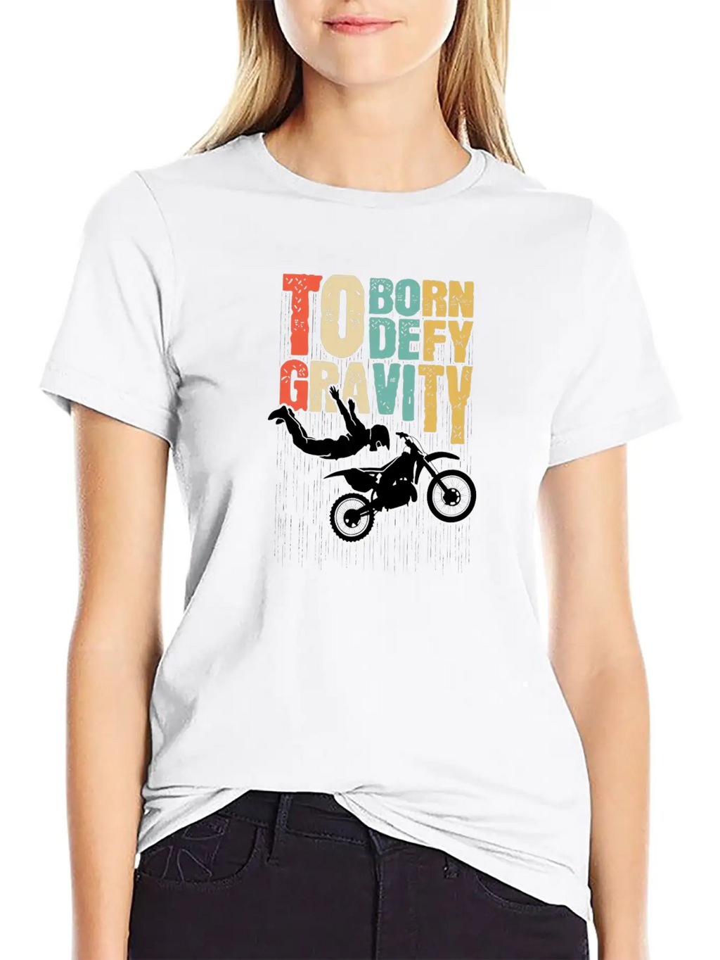 Born To Defy Gravity Essential Cotton Tee For Daily Outfits – Unisex Style