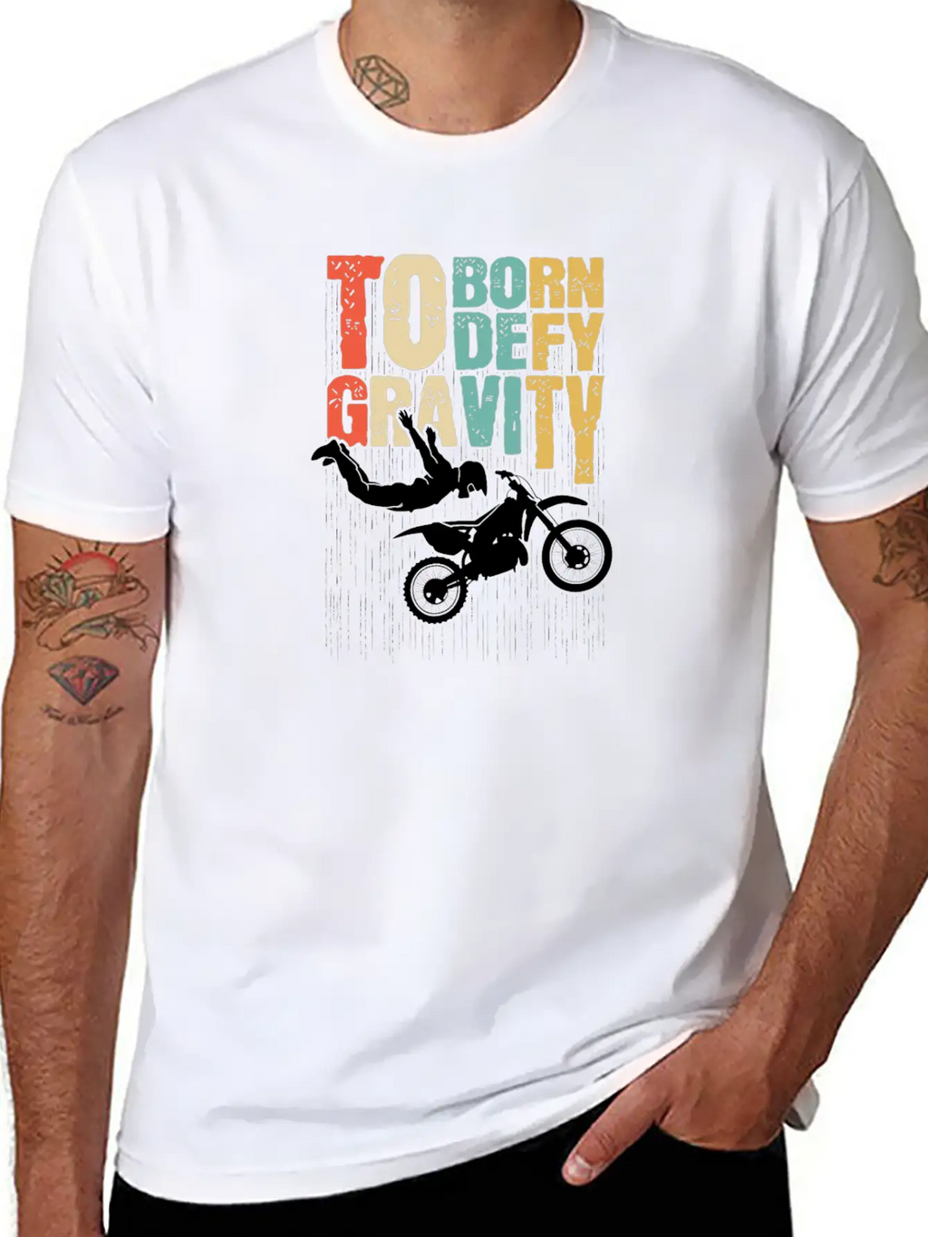 Born To Defy Gravity Essential Cotton Tee For Daily Outfits – Unisex Style