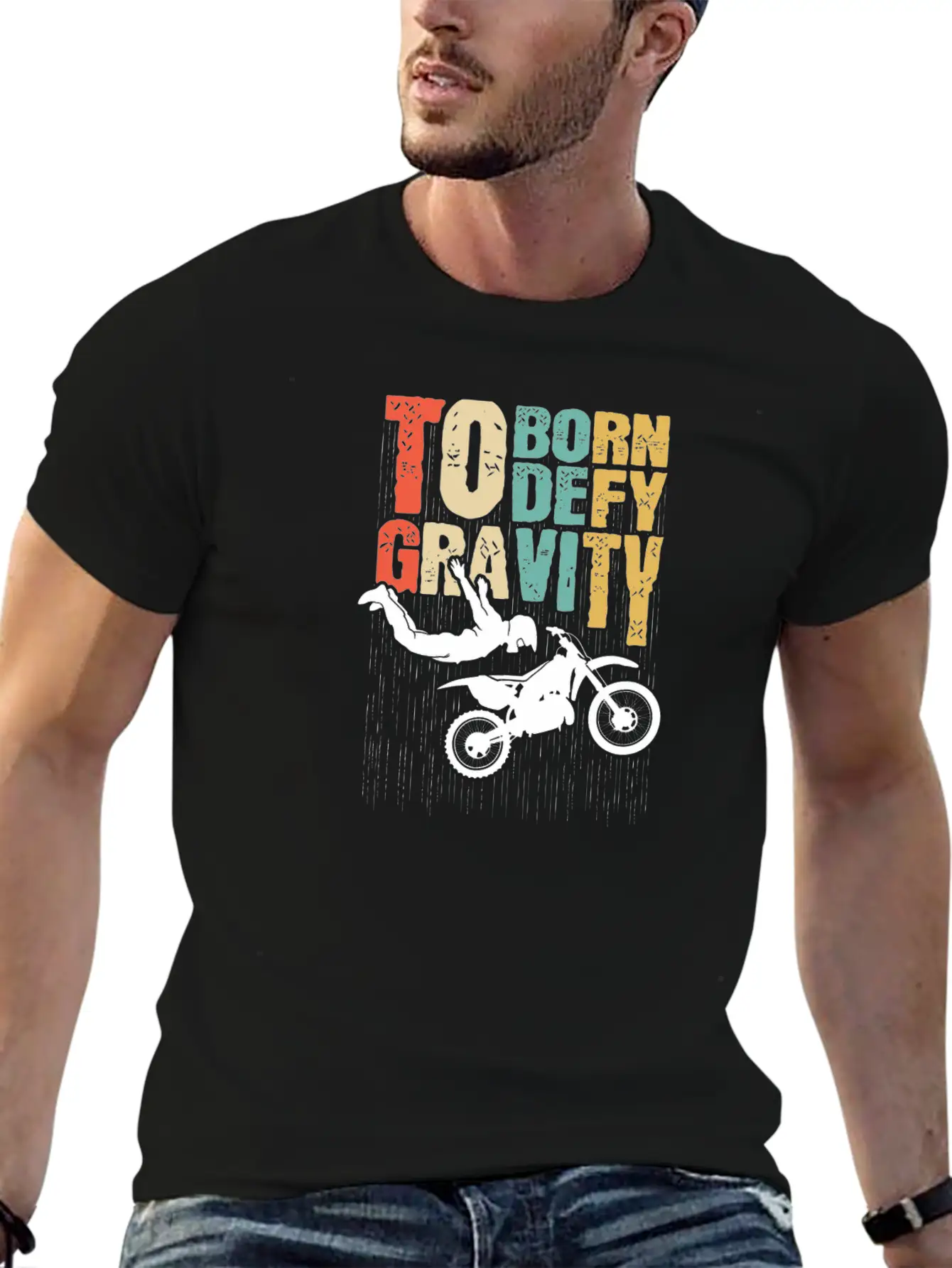 Born To Defy Gravity Essential Cotton Tee For Daily Outfits – Unisex Style