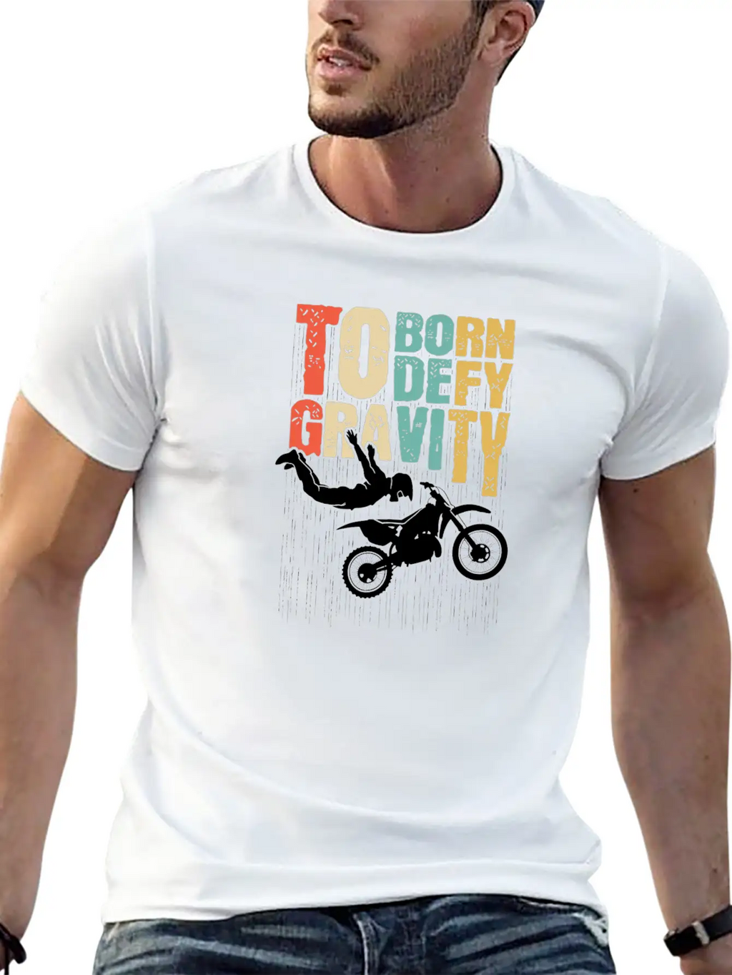 Born To Defy Gravity Essential Cotton Tee For Daily Outfits – Unisex Style