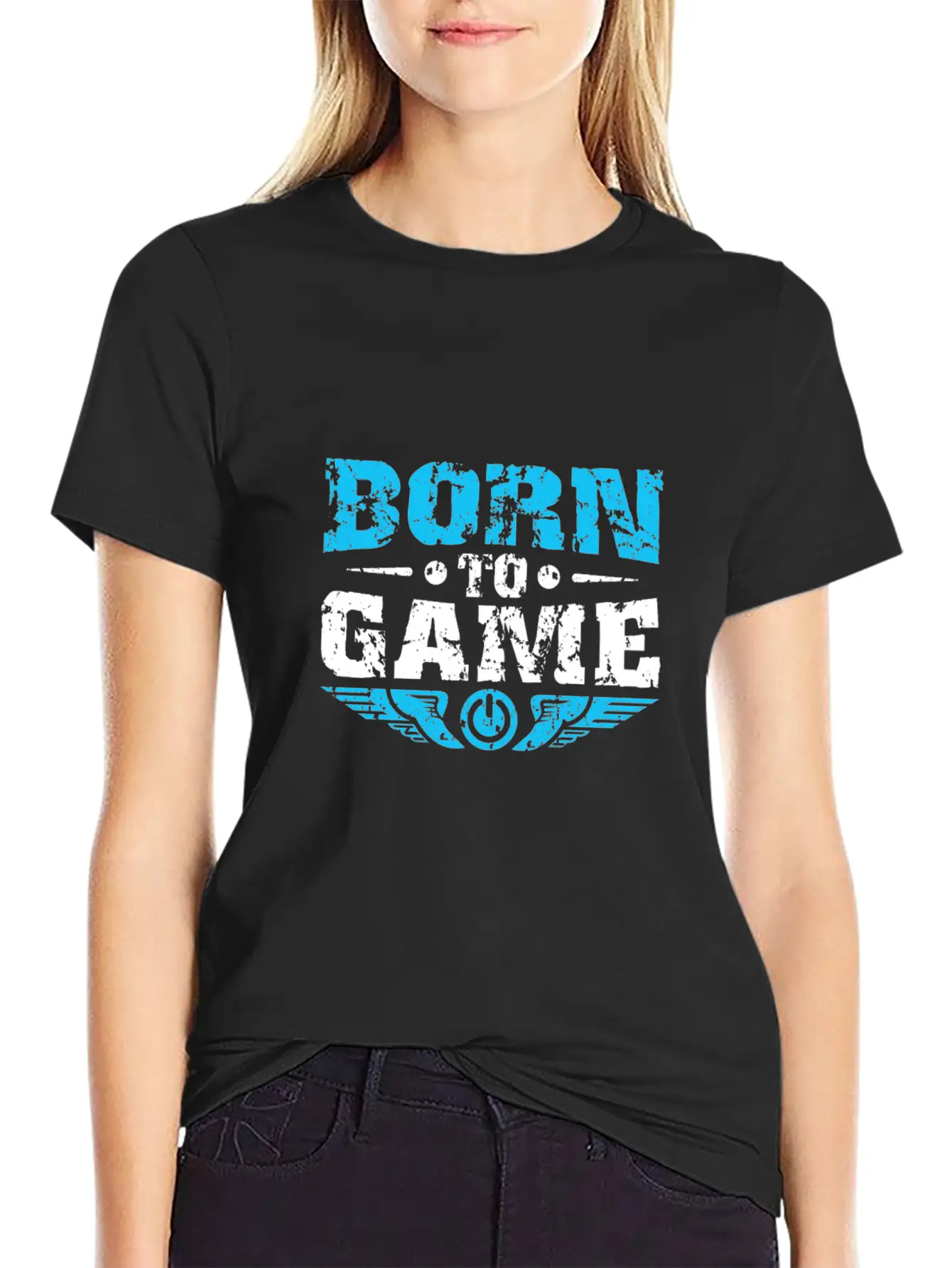 BORN TO GAME Stylish Everyday T-Shirt – Unisex Basic Cotton Tee