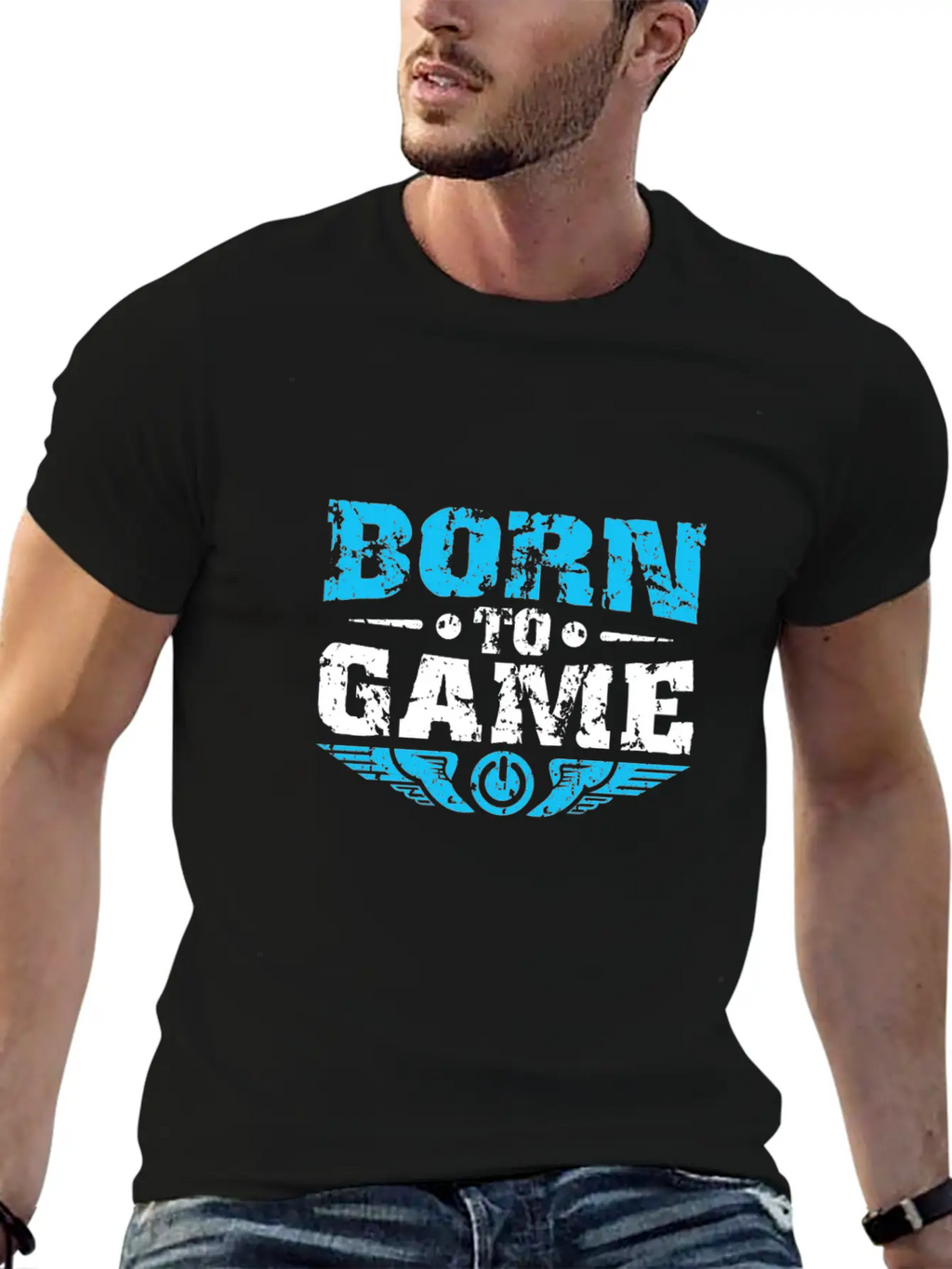 BORN TO GAME Stylish Everyday T-Shirt – Unisex Basic Cotton Tee