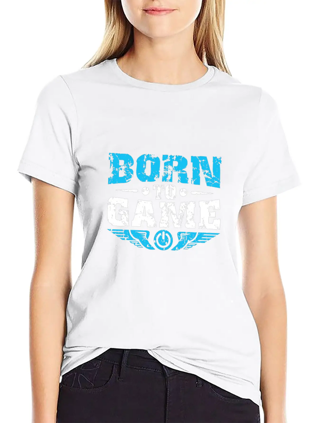 BORN TO GAME Stylish Everyday T-Shirt – Unisex Basic Cotton Tee