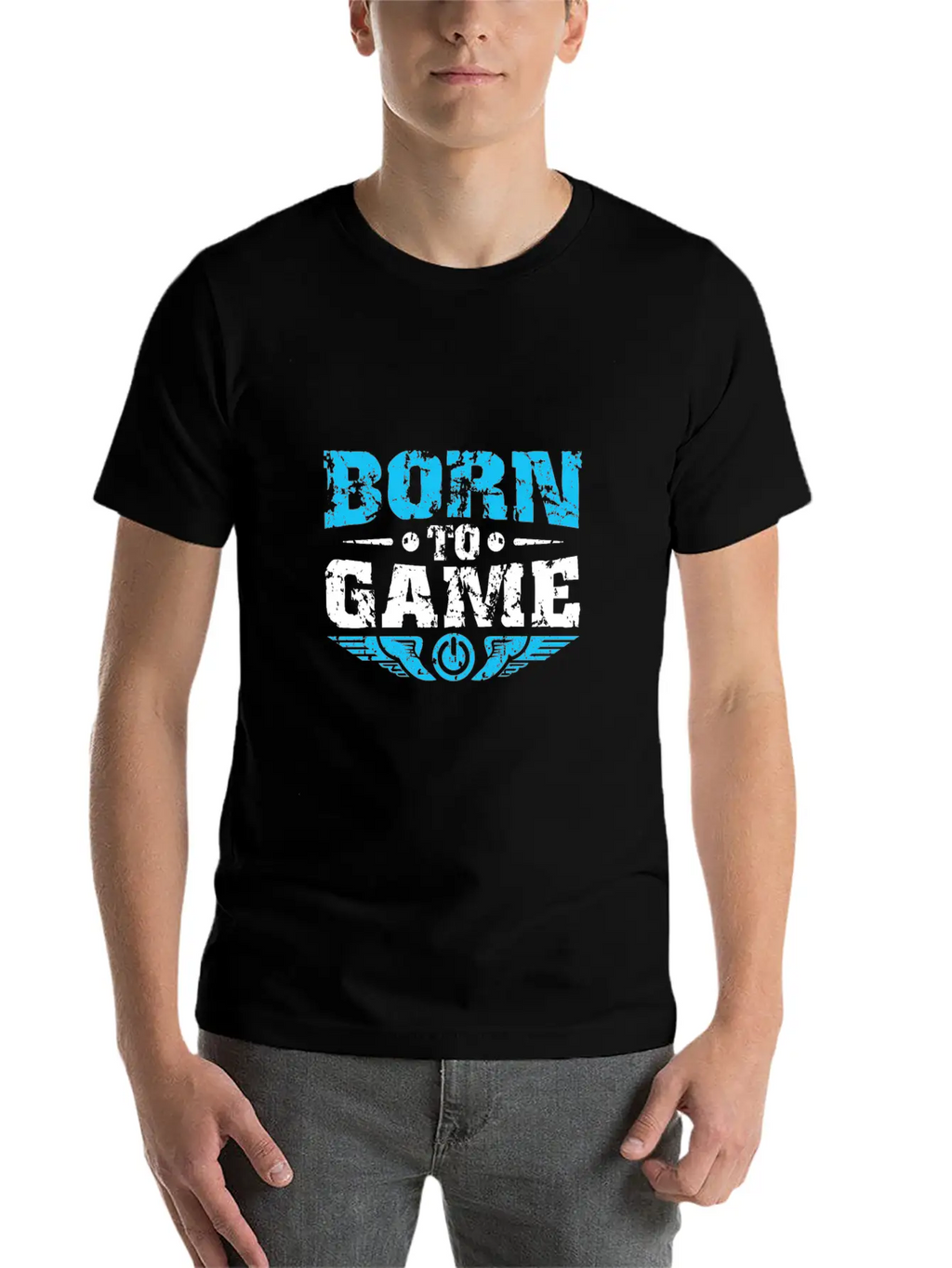 BORN TO GAME Stylish Everyday T-Shirt – Unisex Basic Cotton Tee