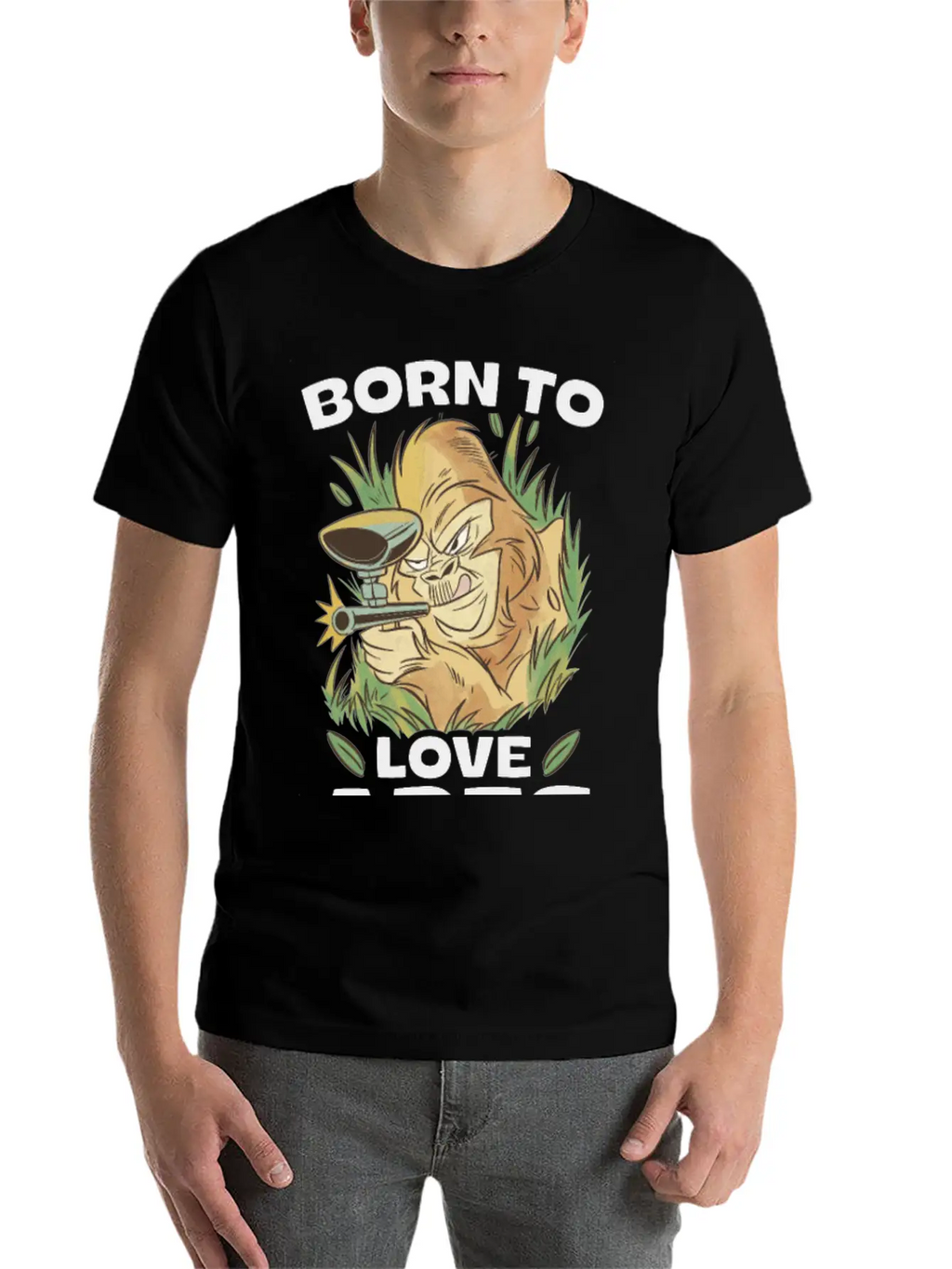 Born To Love Apes Forced To Go To School Breathable Soft Cotton T-Shirt – Timeless Casual Look