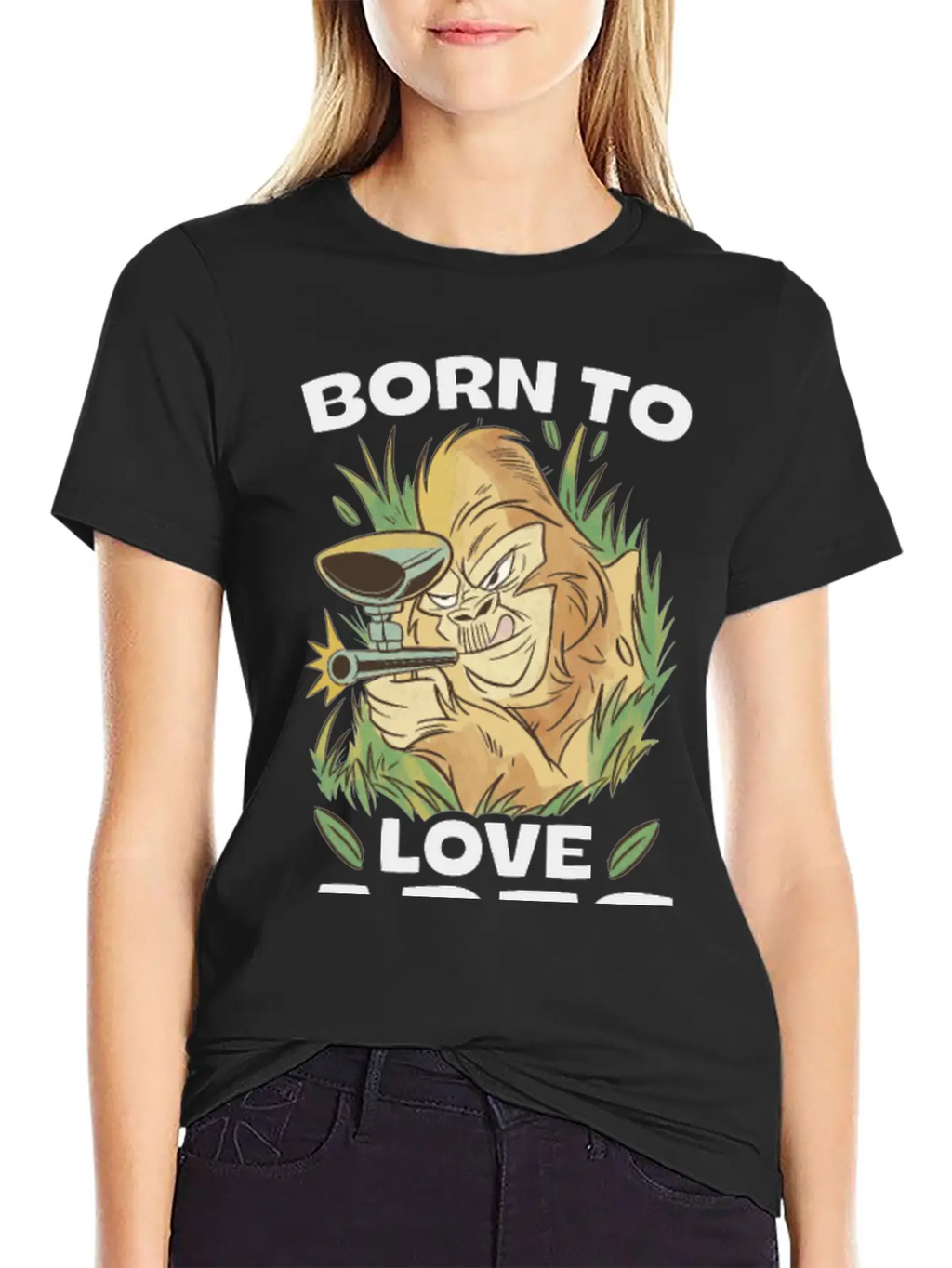 Born To Love Apes Forced To Go To School Breathable Soft Cotton T-Shirt – Timeless Casual Look