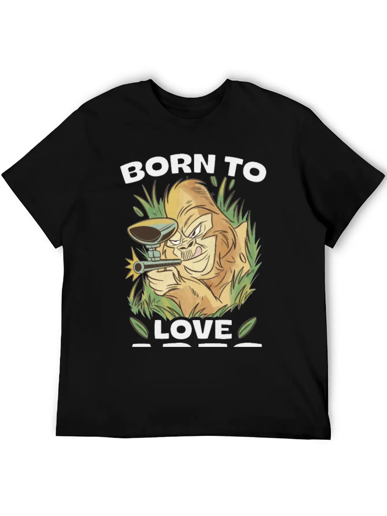 Born To Love Apes Forced To Go To School Breathable Soft Cotton T-Shirt – Timeless Casual Look