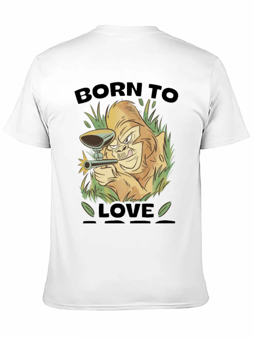 Born To Love Apes Forced To Go To School Breathable Soft Cotton T-Shirt – Timeless Casual Look