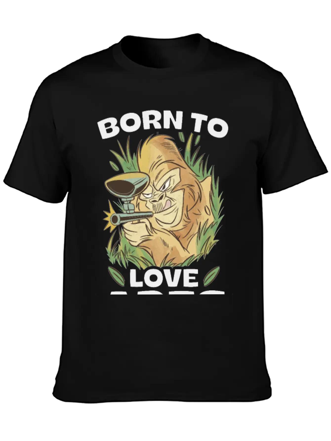 Born To Love Apes Forced To Go To School Breathable Soft Cotton T-Shirt – Timeless Casual Look
