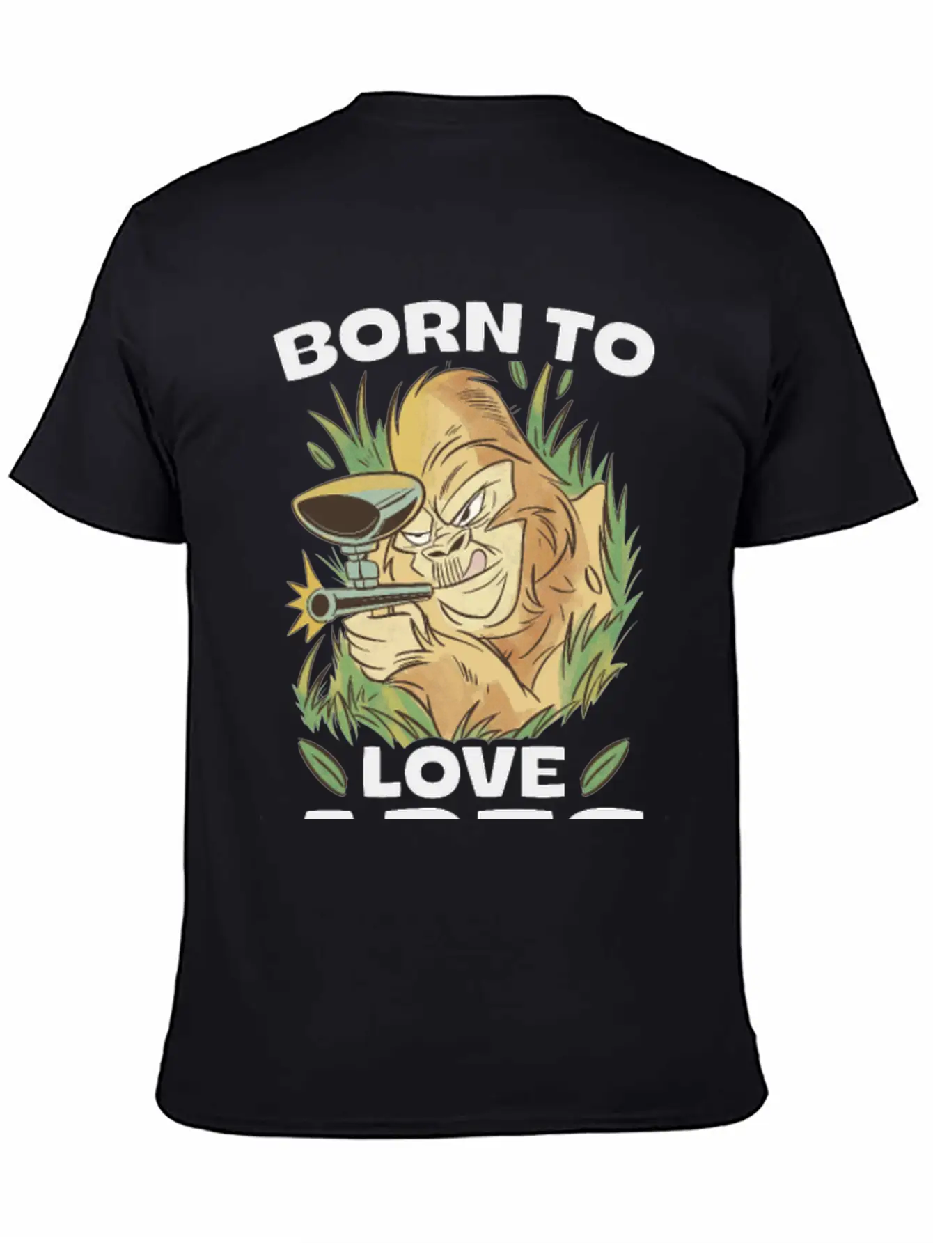 Born To Love Apes Forced To Go To School Breathable Soft Cotton T-Shirt – Timeless Casual Look