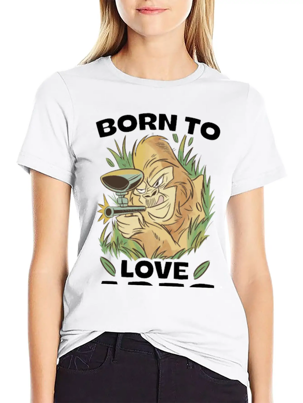 Born To Love Apes Forced To Go To School Breathable Soft Cotton T-Shirt – Timeless Casual Look