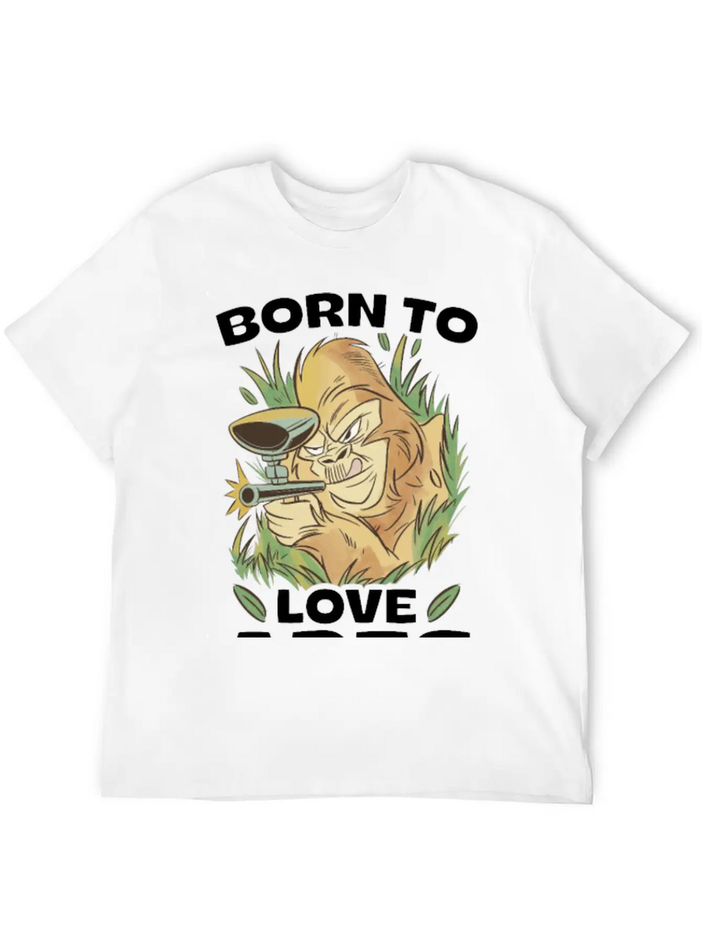 Born To Love Apes Forced To Go To School Breathable Soft Cotton T-Shirt – Timeless Casual Look