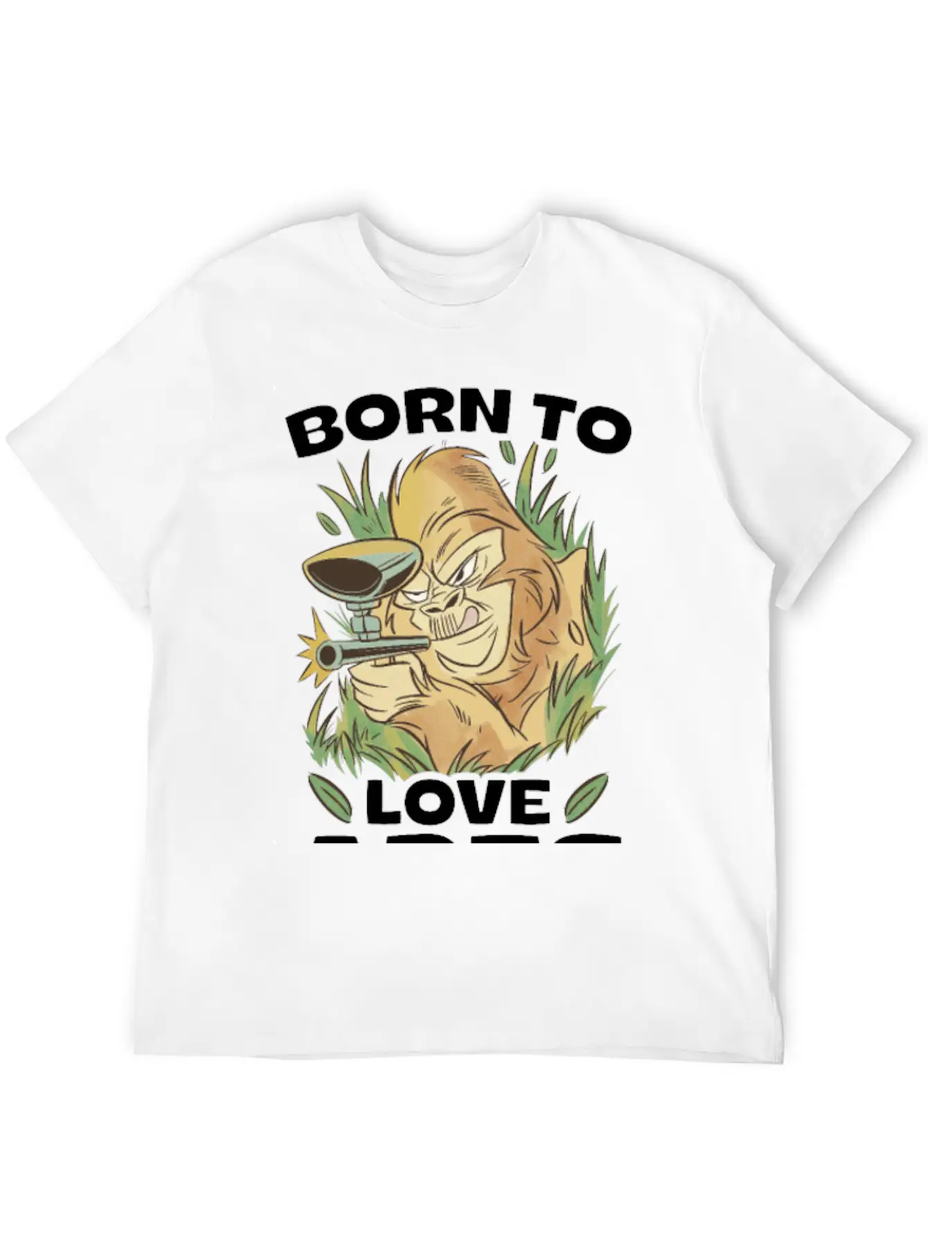 Born To Love Apes Forced To Go To School Breathable Soft Cotton T-Shirt – Timeless Casual Look