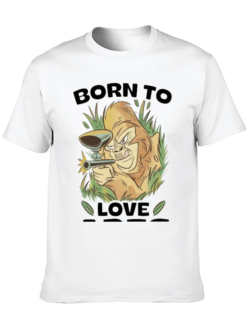 Born To Love Apes Forced To Go To School Breathable Soft Cotton T-Shirt – Timeless Casual Look