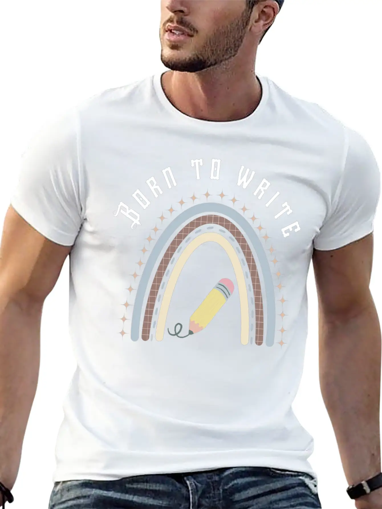 Born To Write Essential Cotton Tee For Daily Outfits – Unisex Style