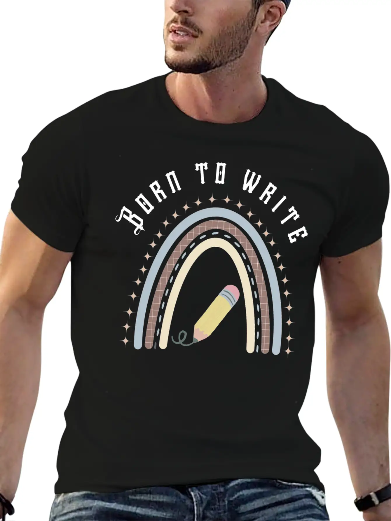 Born To Write Essential Cotton Tee For Daily Outfits – Unisex Style
