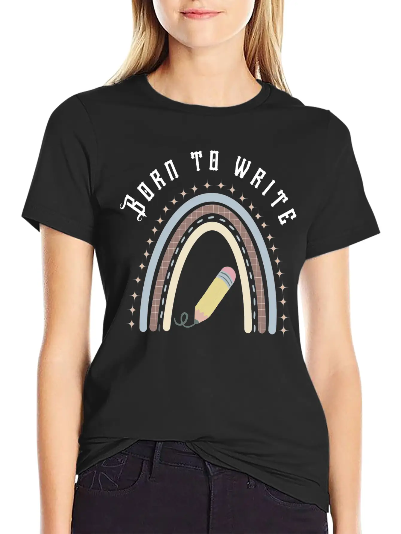 Born To Write Essential Cotton Tee For Daily Outfits – Unisex Style