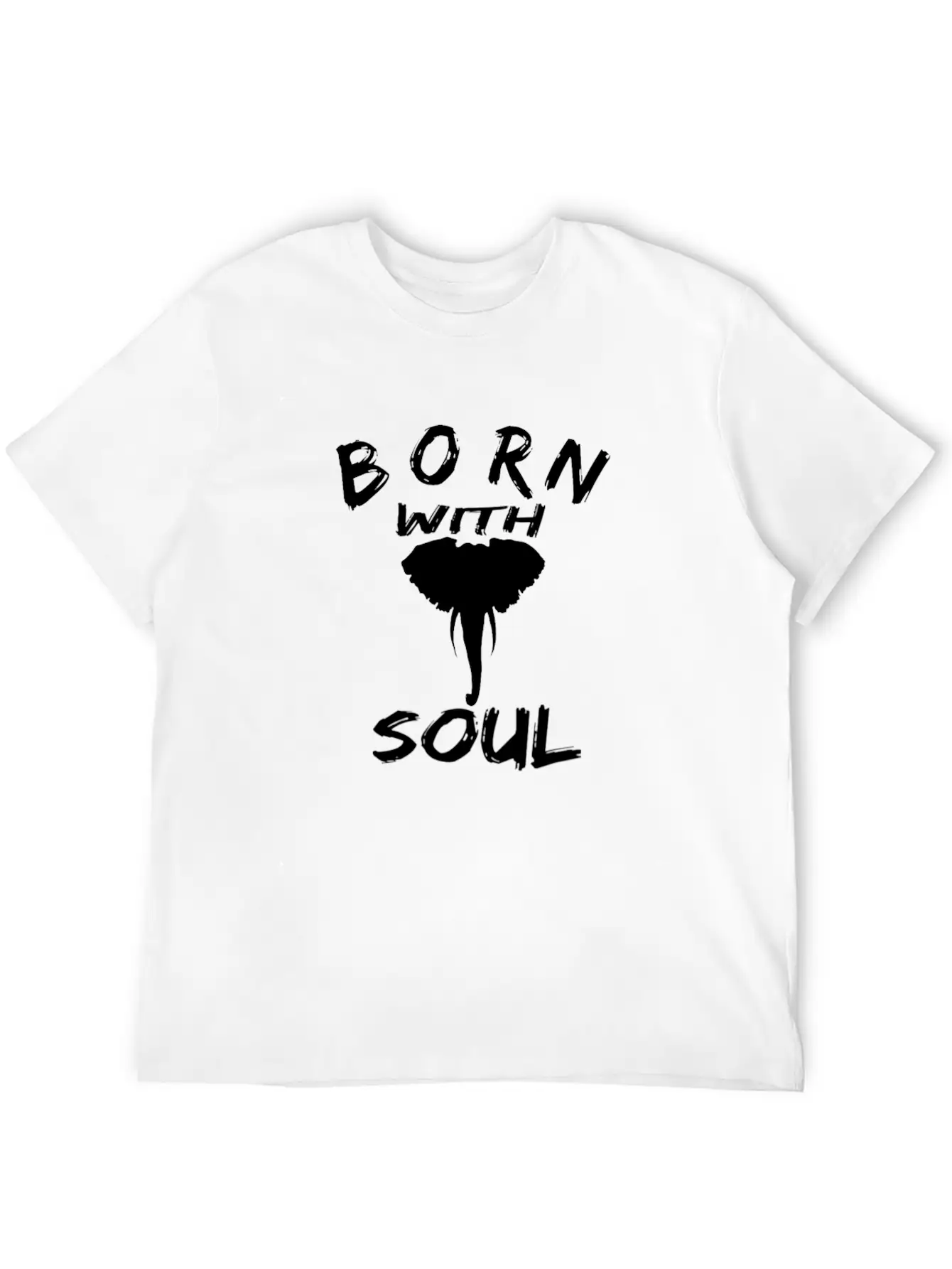 BORN WITH ELEPHANT SOUL Relaxed Everyday Tee – Lightweight And Durable Cotton