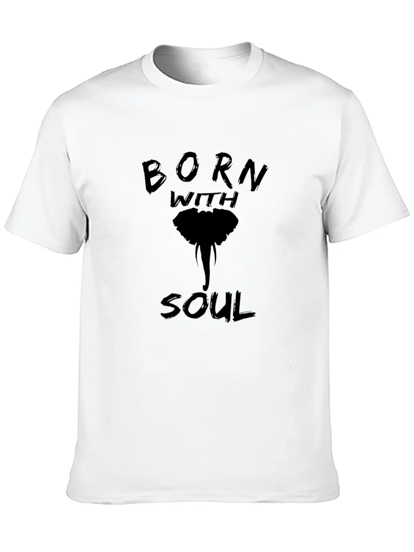 BORN WITH ELEPHANT SOUL Relaxed Everyday Tee – Lightweight And Durable Cotton