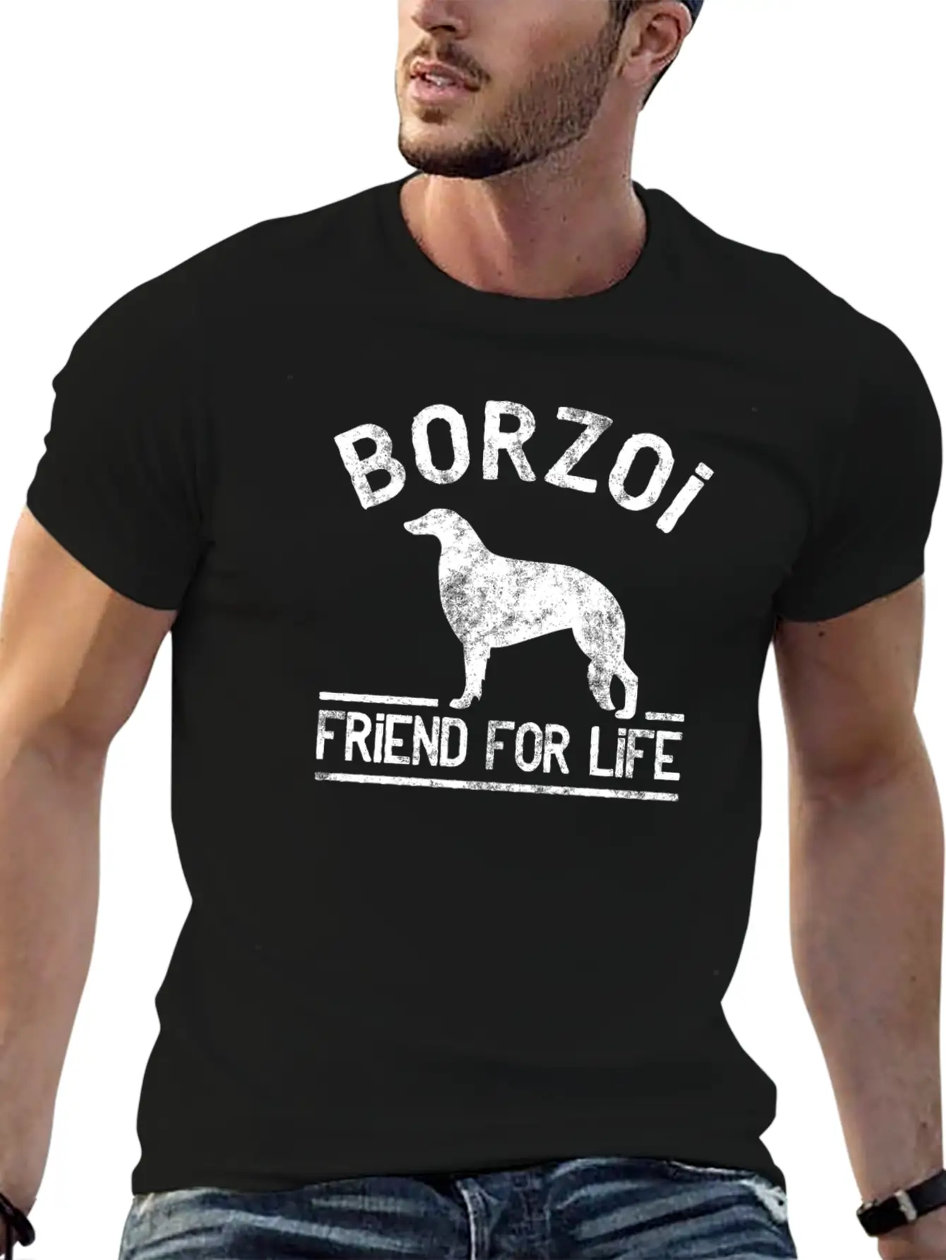Borzoi Dog Owner Cool Dog Gift Idea Classic Cotton Tee – Unisex Comfort For Any Season