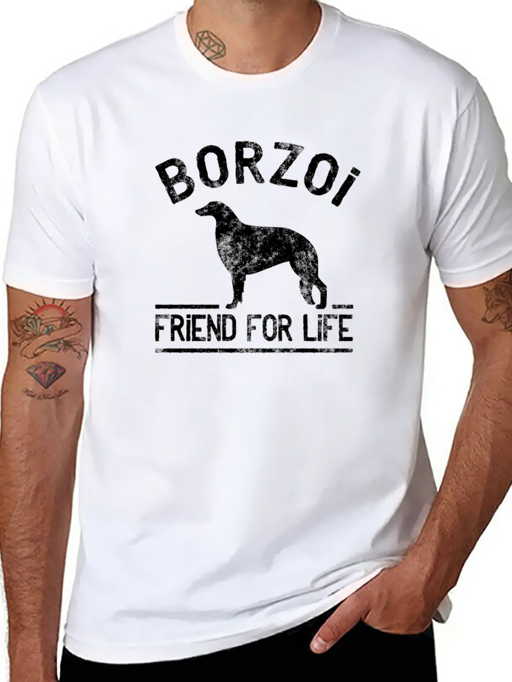 Borzoi Dog Owner Cool Dog Gift Idea Classic Cotton Tee – Unisex Comfort For Any Season