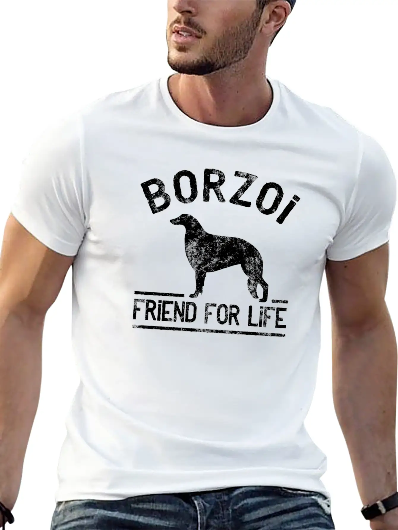Borzoi Dog Owner Cool Dog Gift Idea Classic Cotton Tee – Unisex Comfort For Any Season