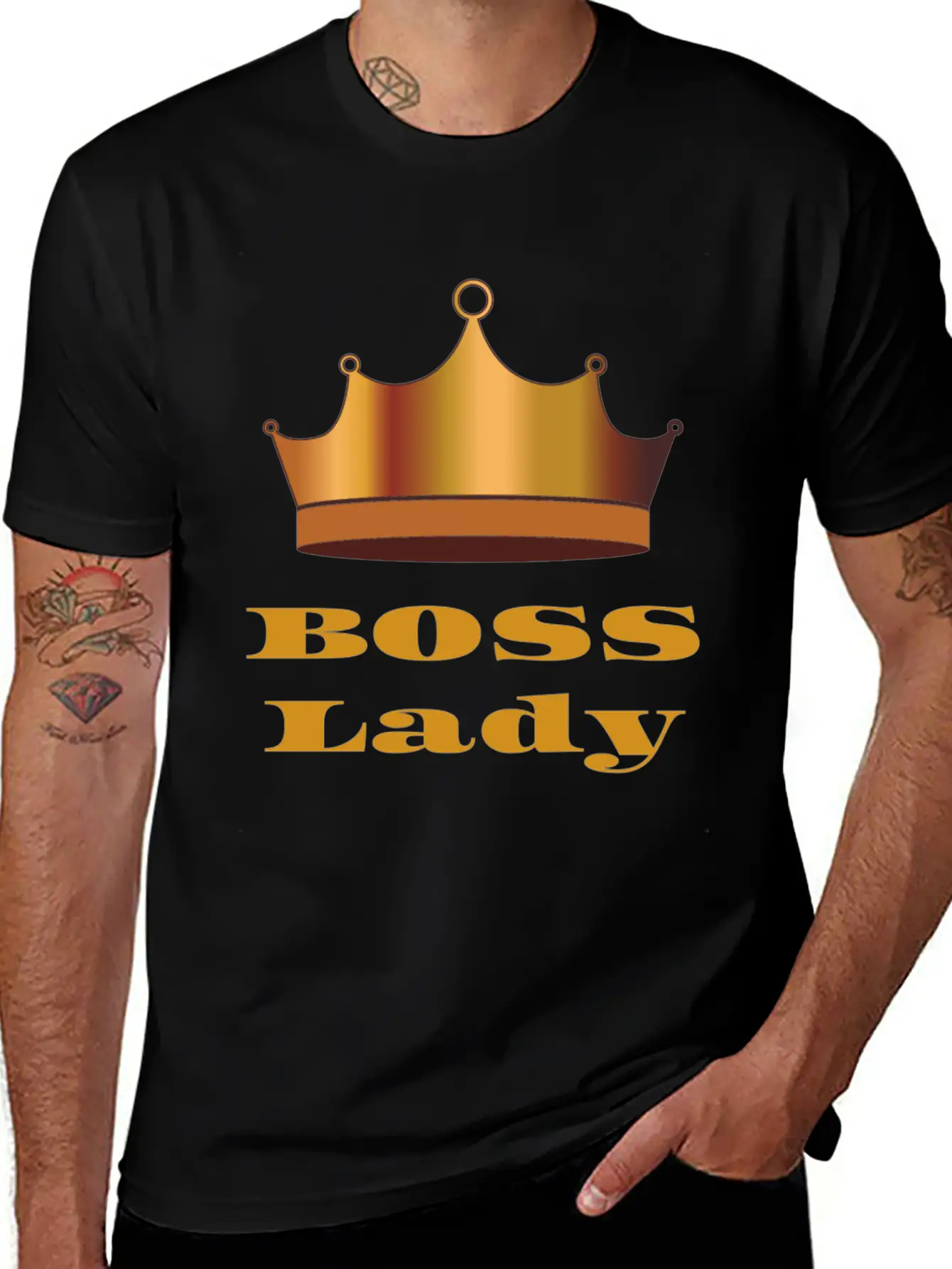 Bossy Boss Unisex Casual T-Shirt – Clean Design For Daily Comfort