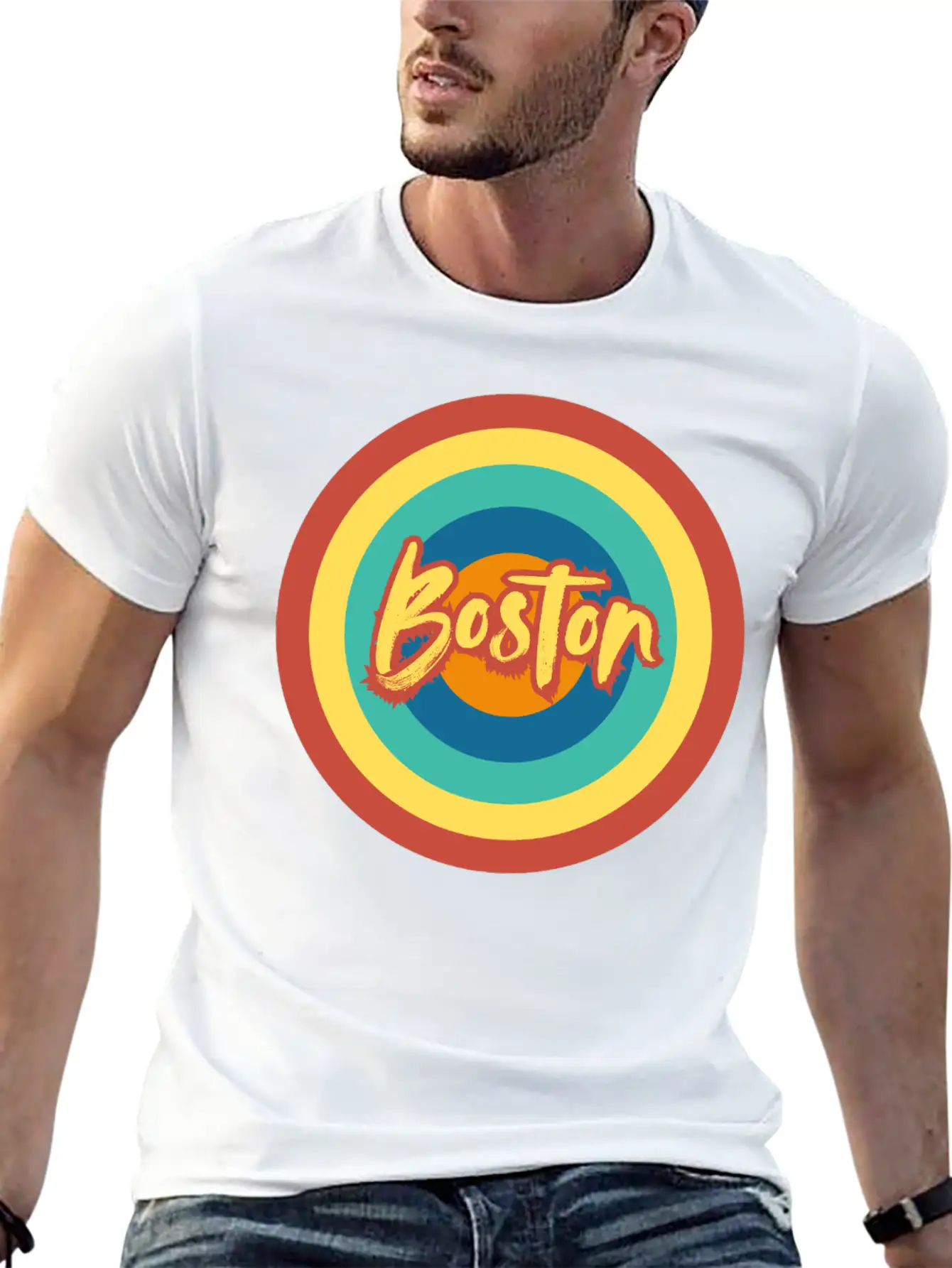 Boston Classic Cotton Tee – Unisex Comfort For Any Season