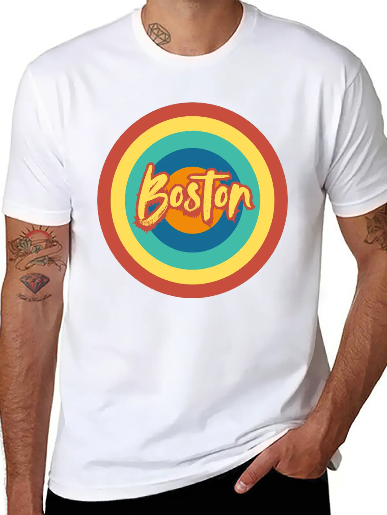 Boston Classic Cotton Tee – Unisex Comfort For Any Season