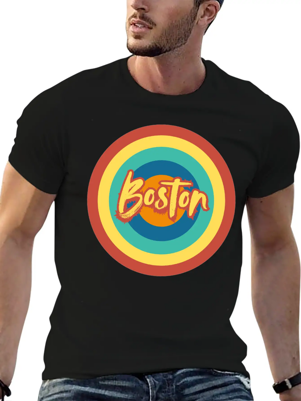 Boston Classic Cotton Tee – Unisex Comfort For Any Season