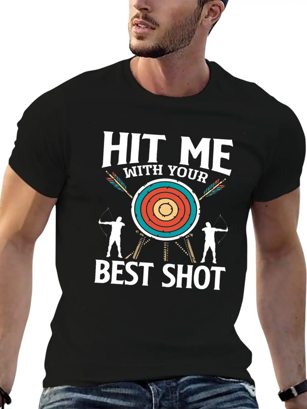Bow Best Shot Archery Relaxed Everyday Tee – Lightweight And Durable Cotton