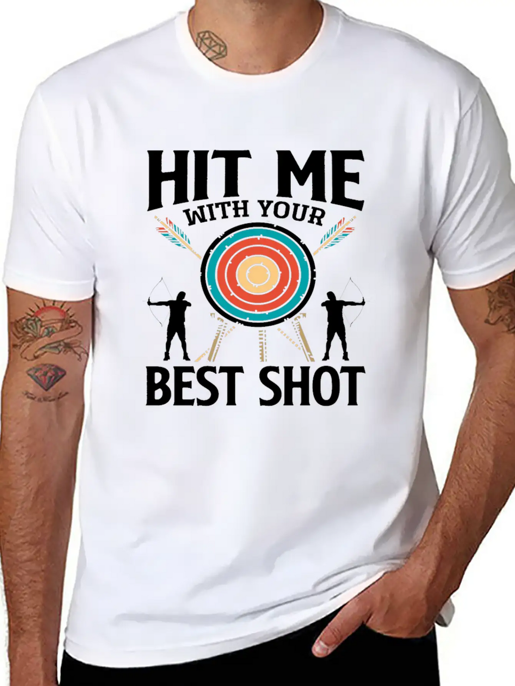 Bow Best Shot Archery Relaxed Everyday Tee – Lightweight And Durable Cotton