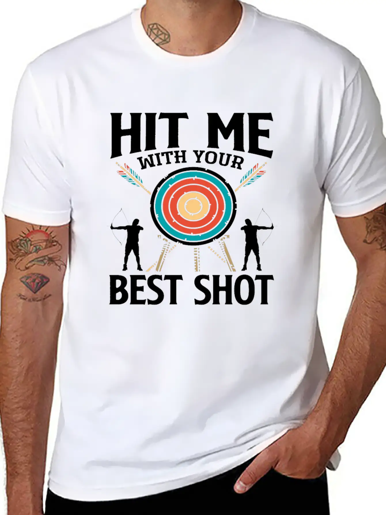 Bow Best Shot Archery Relaxed Everyday Tee – Lightweight And Durable Cotton