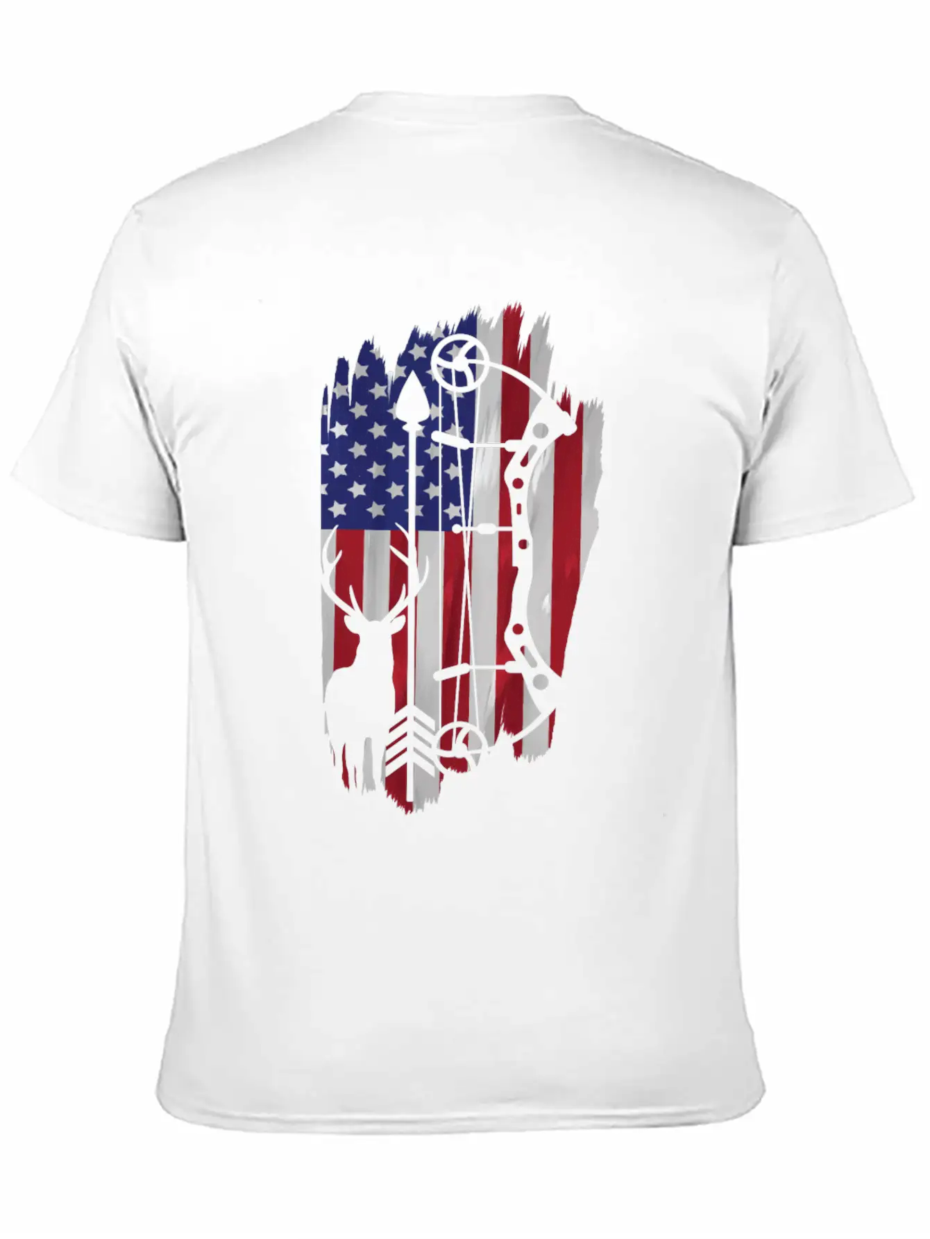 Bow Hunting American Flag Patriot Arrow Gift Classic Cotton Tee – Unisex Comfort For Any Season