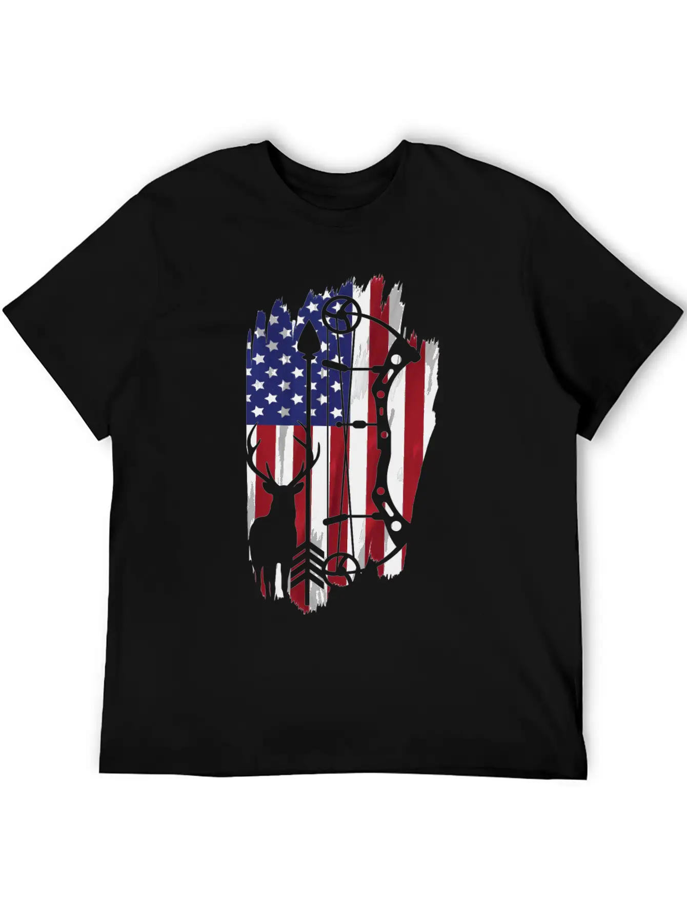 Bow Hunting American Flag Patriot Arrow Gift Classic Cotton Tee – Unisex Comfort For Any Season