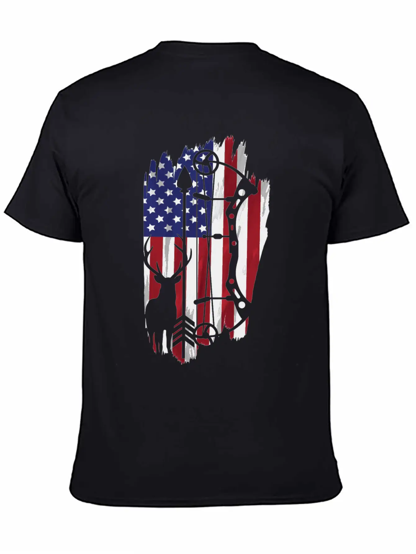 Bow Hunting American Flag Patriot Arrow Gift Classic Cotton Tee – Unisex Comfort For Any Season