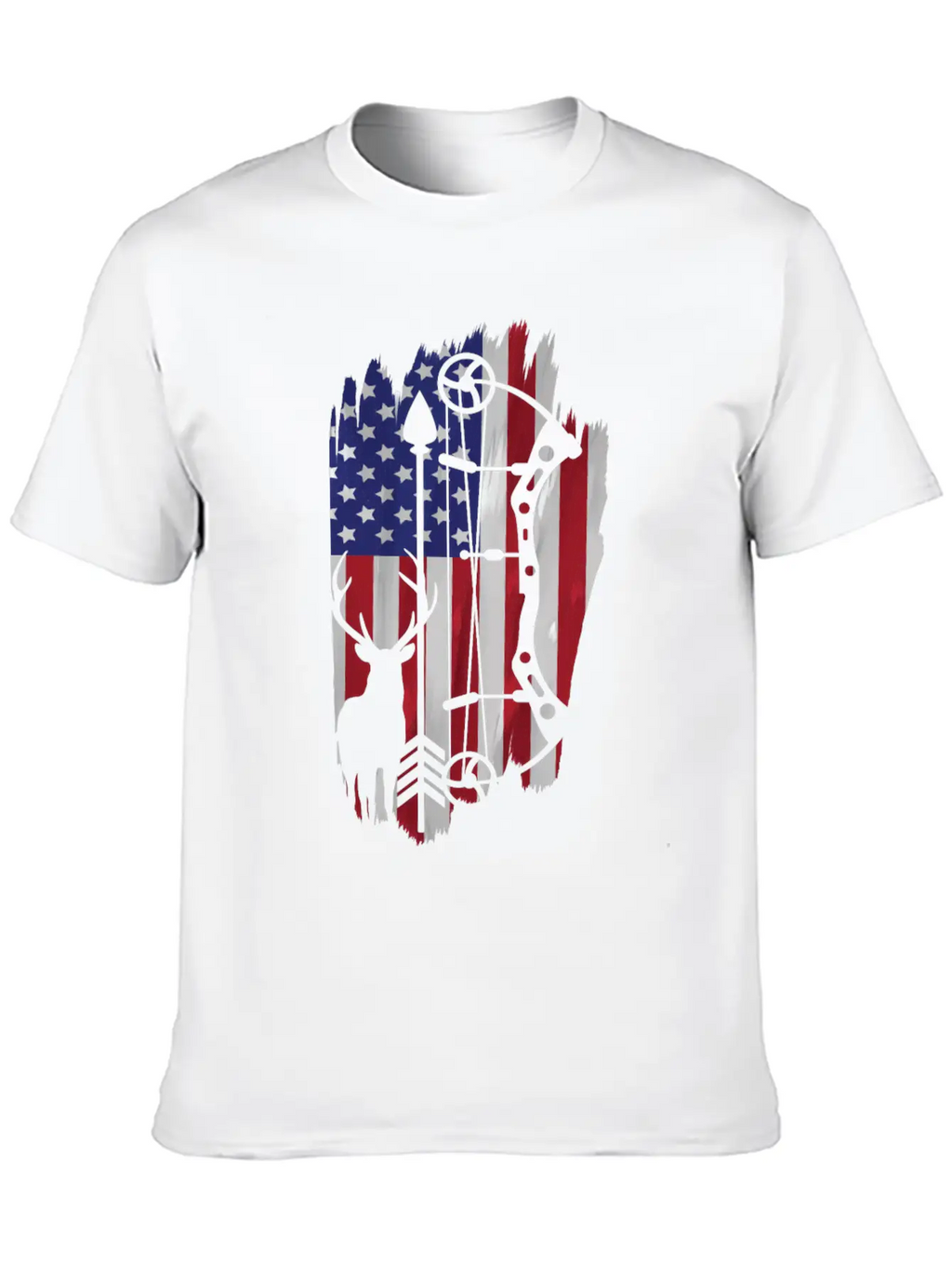 Bow Hunting American Flag Patriot Arrow Gift Classic Cotton Tee – Unisex Comfort For Any Season