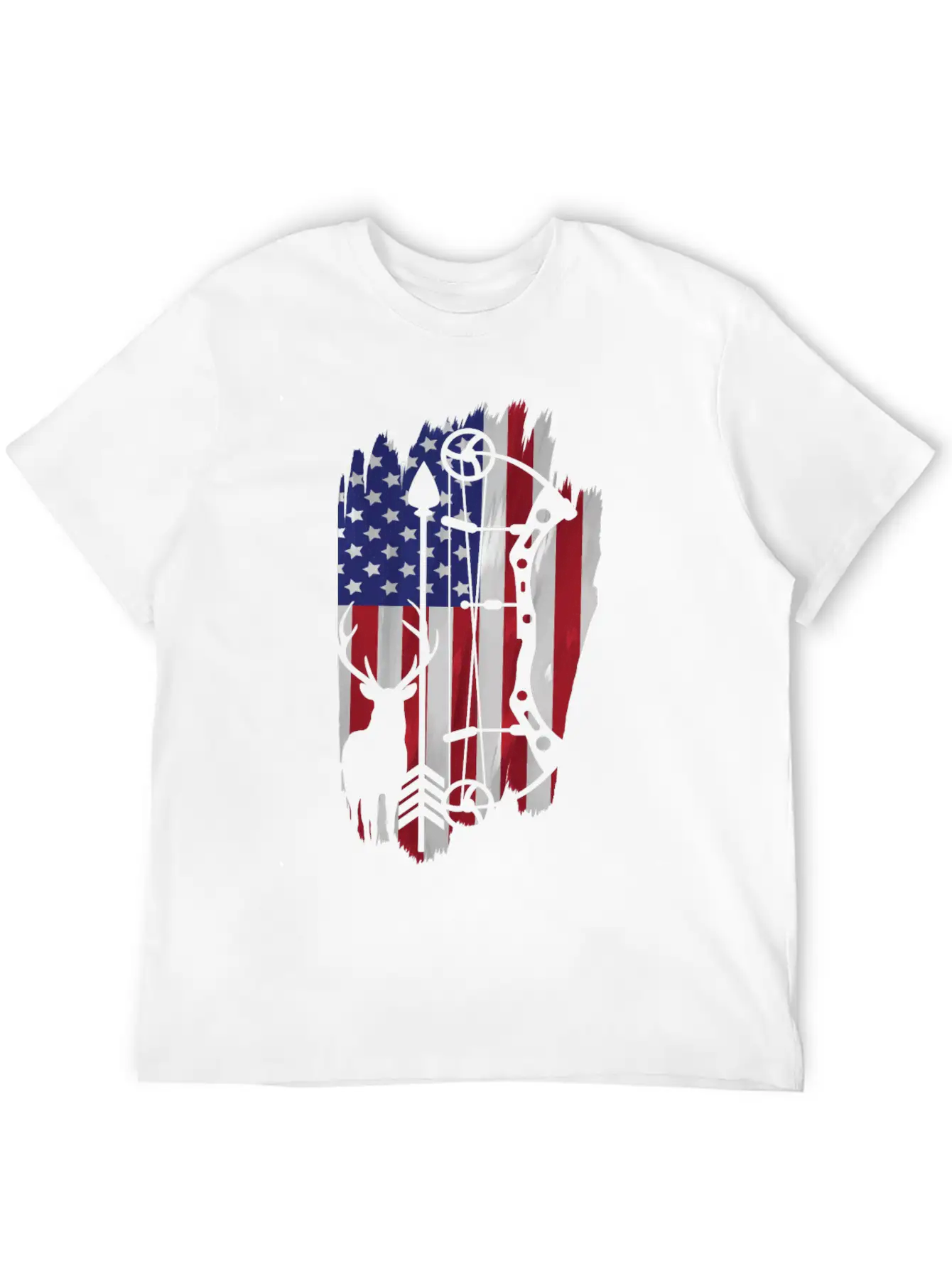 Bow Hunting American Flag Patriot Arrow Gift Classic Cotton Tee – Unisex Comfort For Any Season