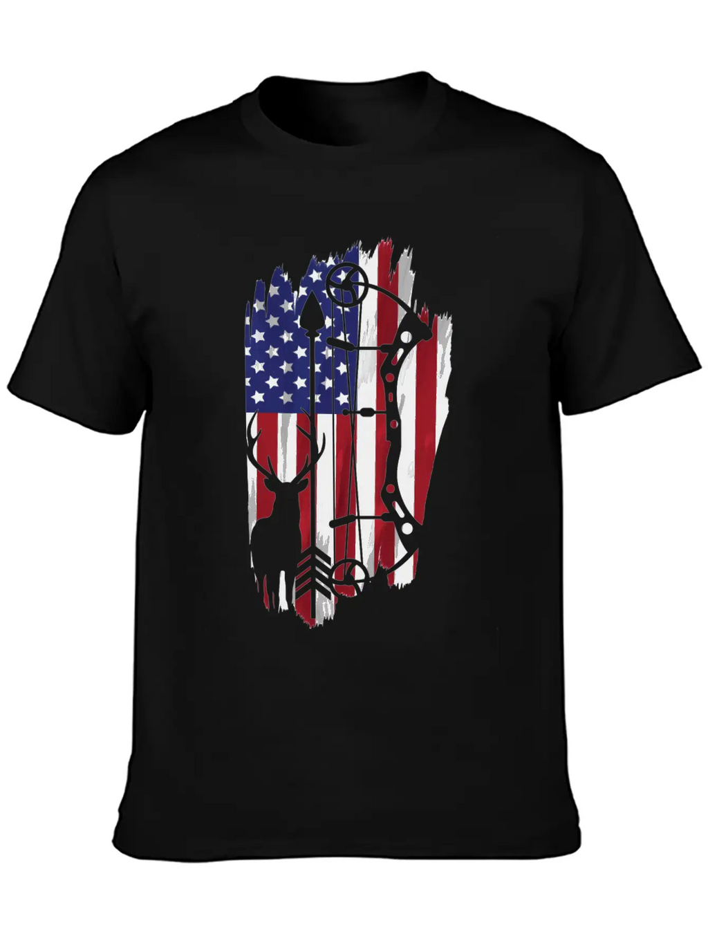Bow Hunting American Flag Patriot Arrow Gift Classic Cotton Tee – Unisex Comfort For Any Season